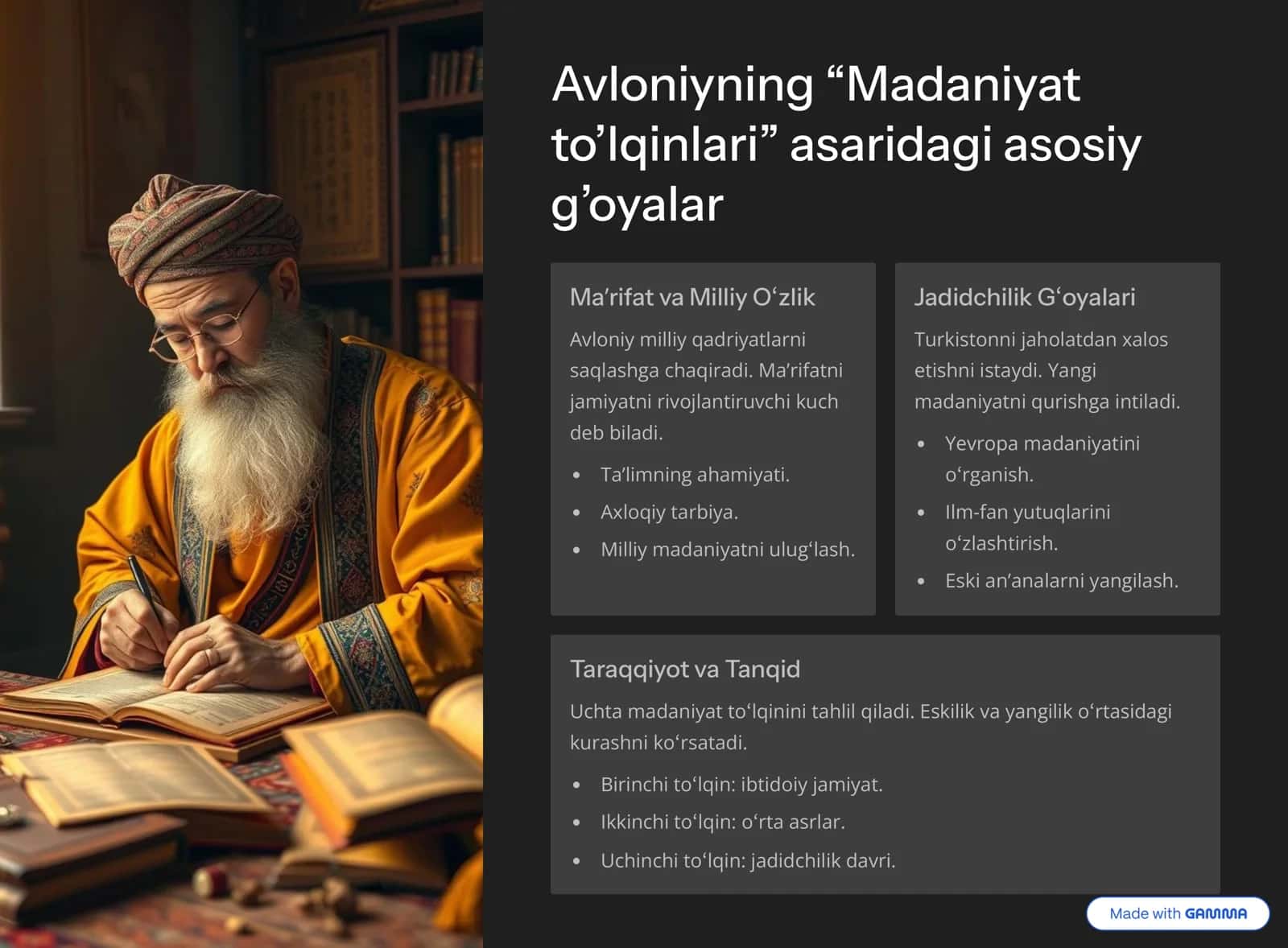 Avloniyning Madaniyat to'lqinlari va Tofflerning  Uchinchi to'lqin asarlarining qiyosiy tahlili 3