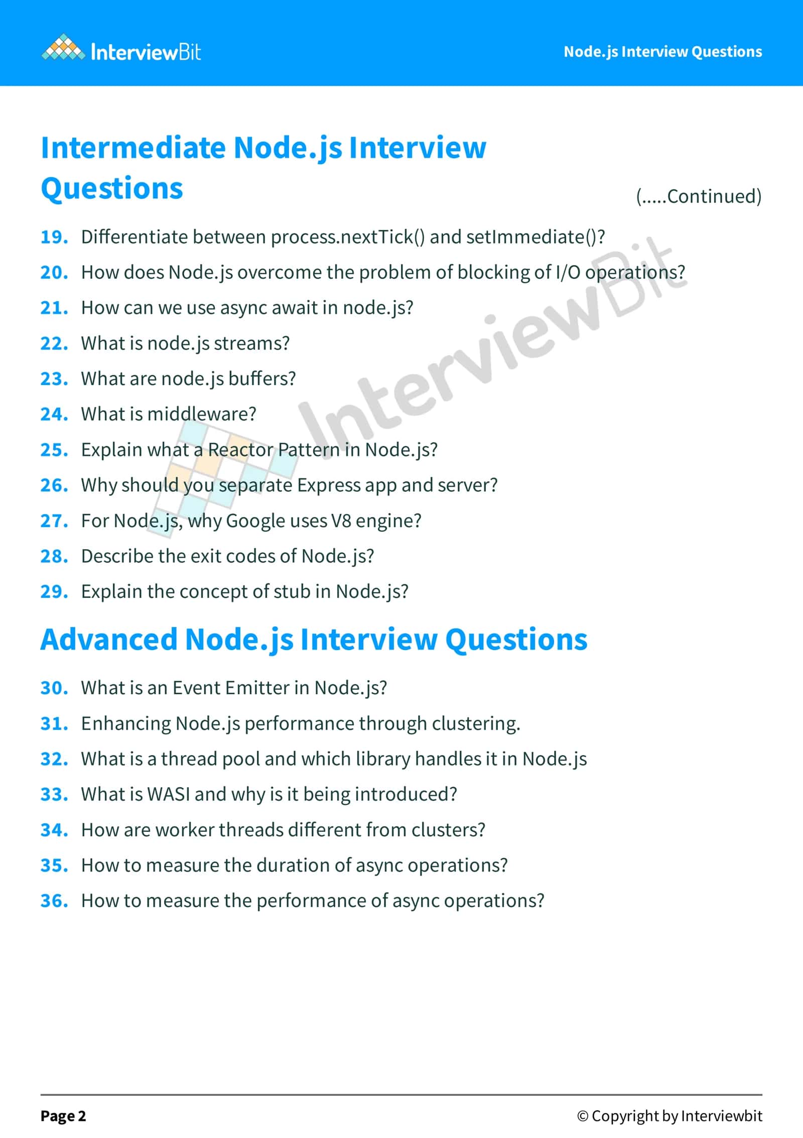 Node.js Interview Questions 3