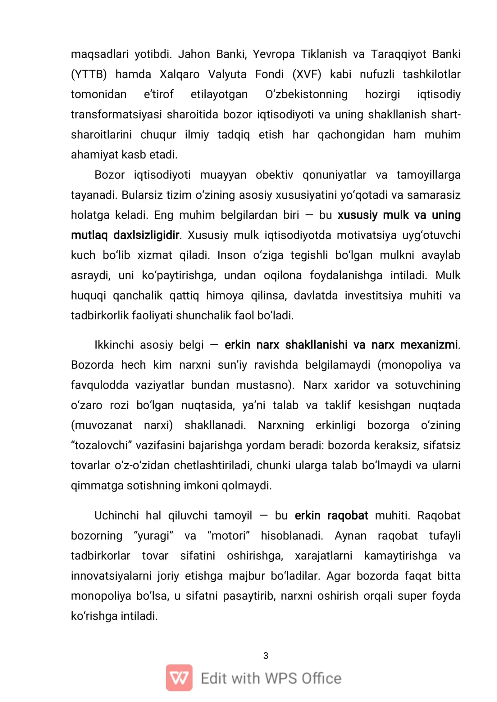 BOZOR IQTISODIYOTINING SHAKLLANISHI VA RIVOJLANISHI 3