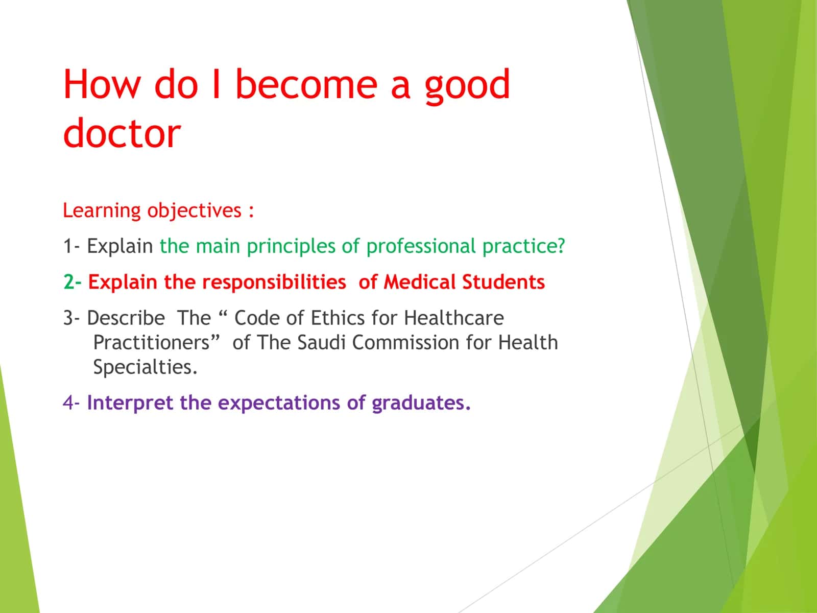 How do I become a good doctor 3