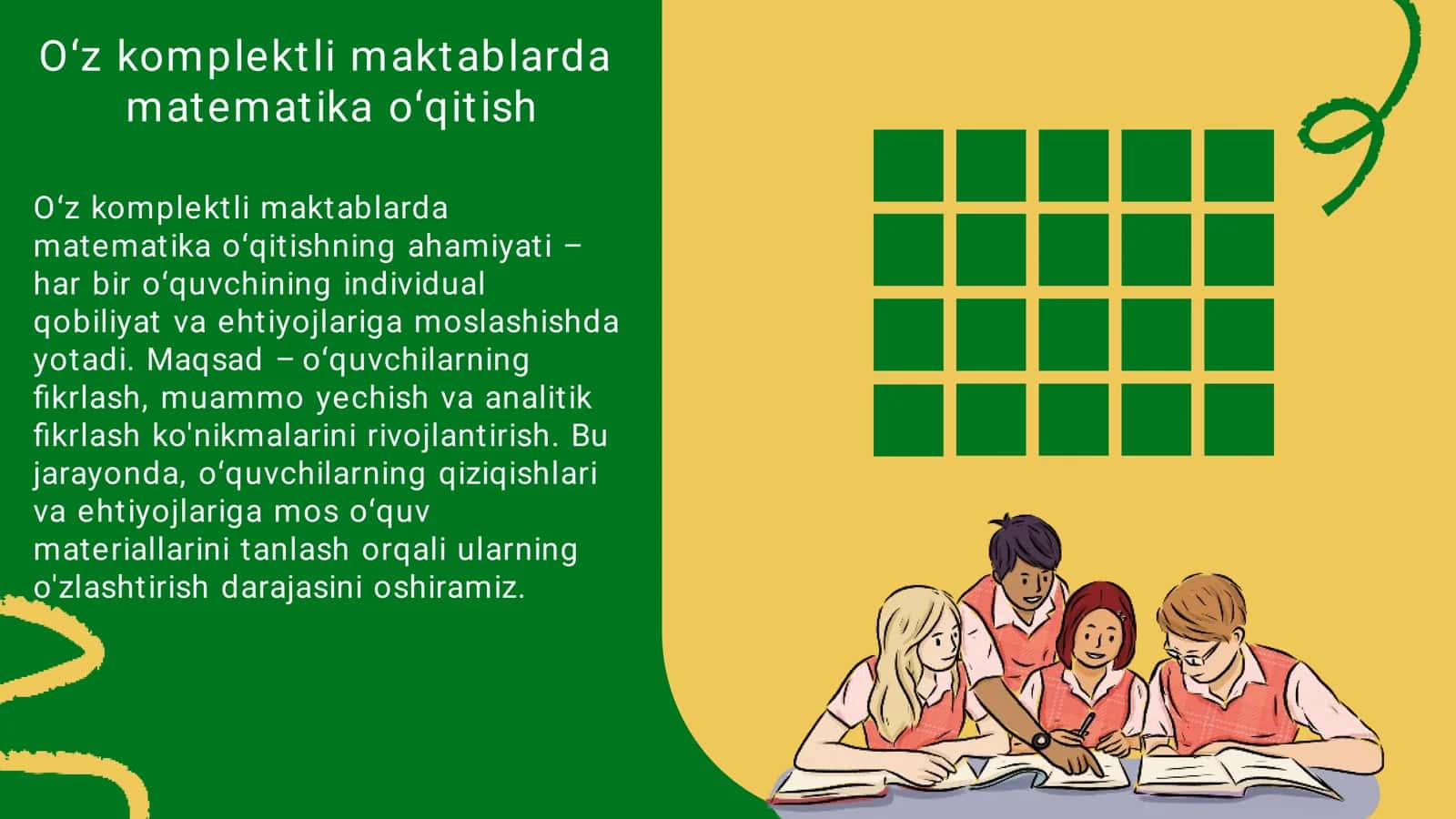 Oʻz komplektli maktablarda matematika oʻqitishni tashkil qilishni oʻziga xos xususiyatlari 3