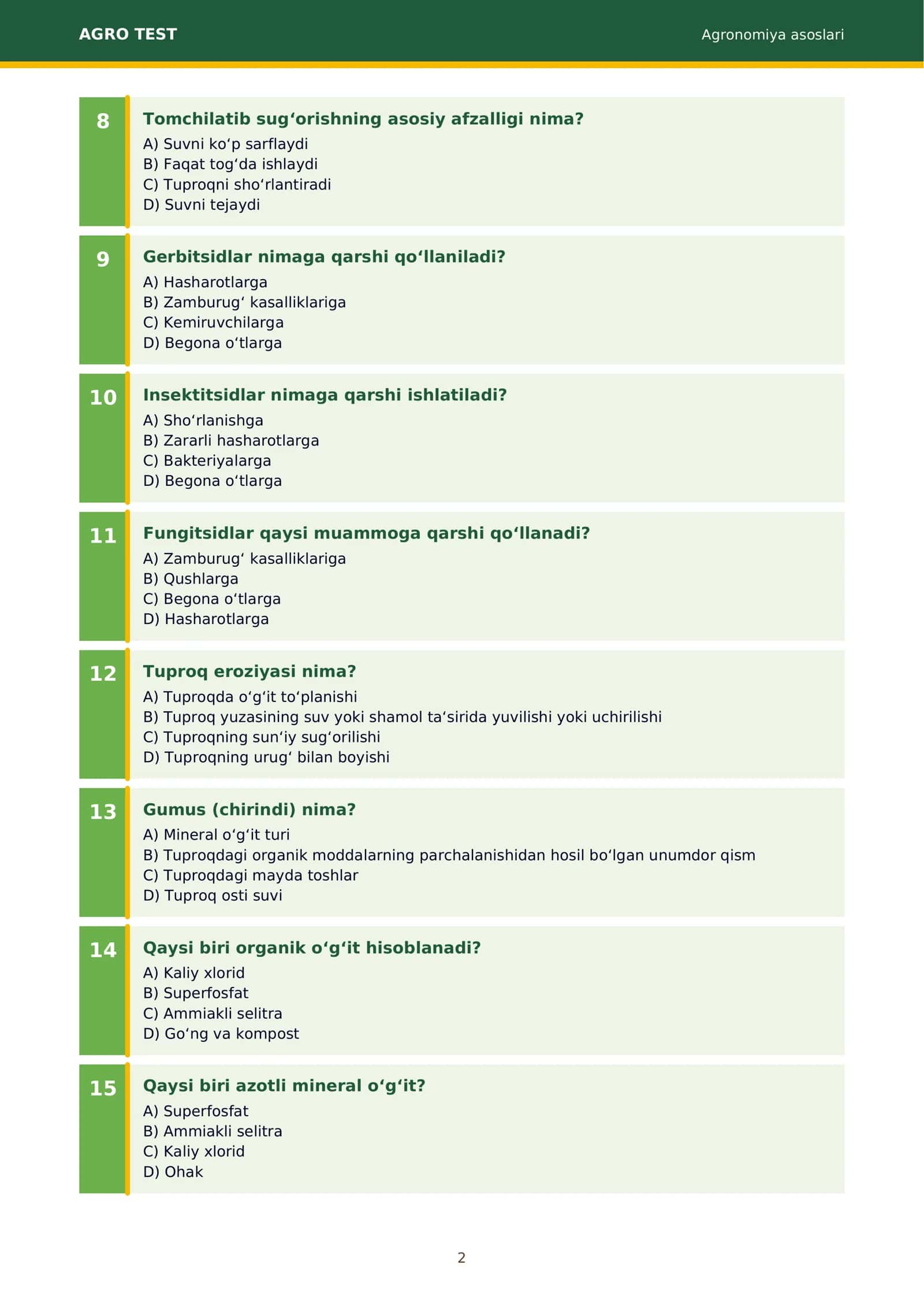 AGRO TEST 3