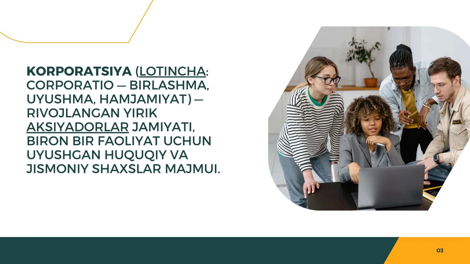 KORPORATIV NIZOLAR BO'YICHA ISH YURITISH 3