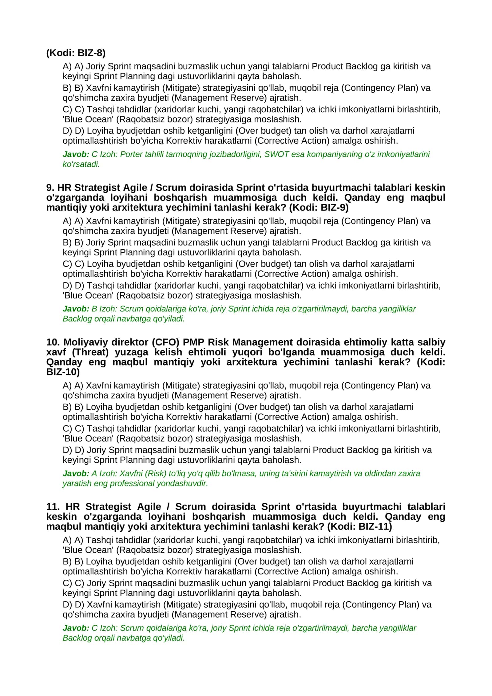 MILLIY SERTIFIKAT TESTLARI 3