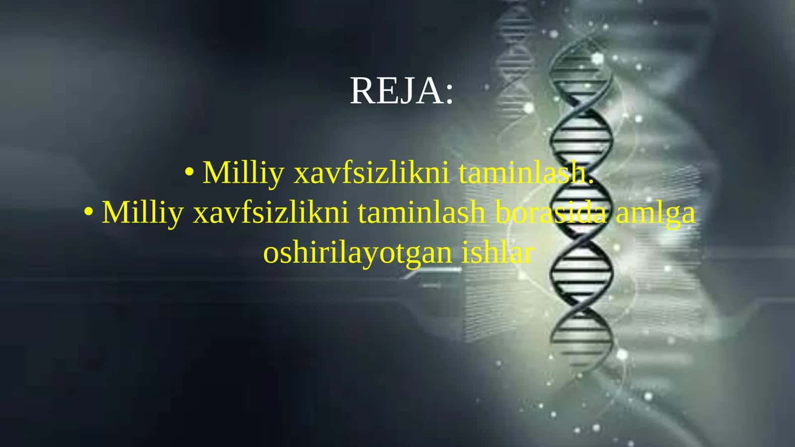 Milliy xavfsizlikni taminlash borasida amalga oshirilayotgan ishlar 3