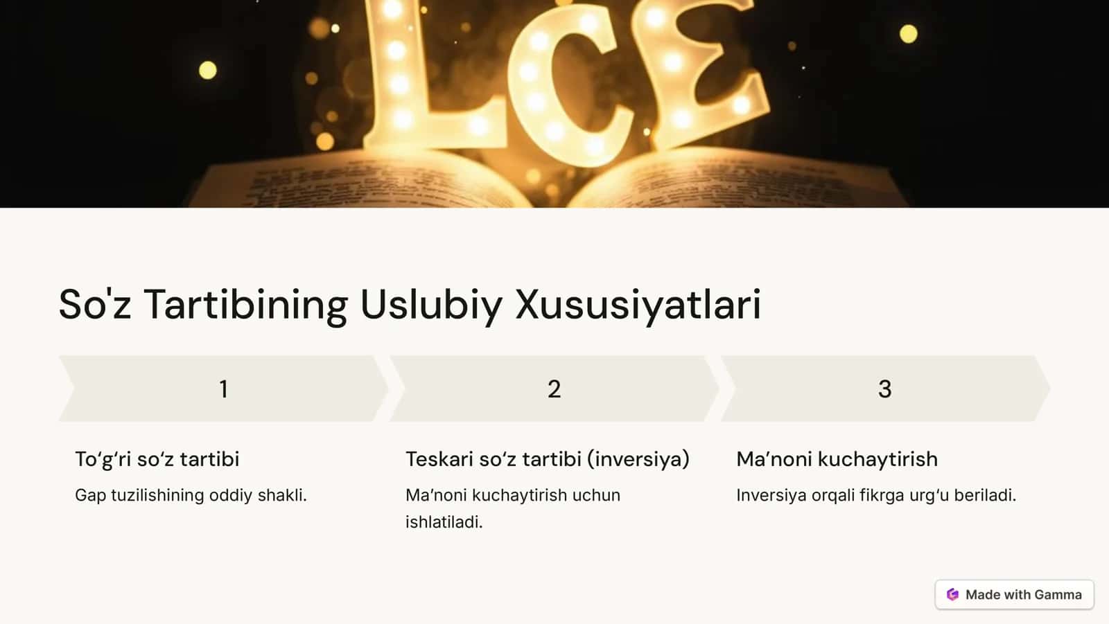 Sintaksisning uslubiy  imkoniyatlari 3