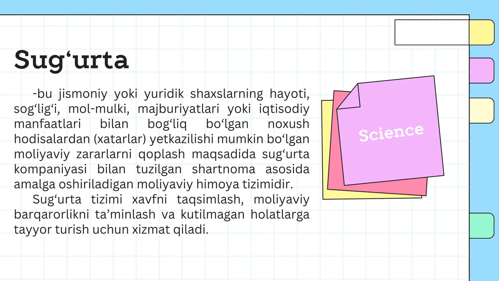 Sug‘urta tarmoqlari va shakllari 3