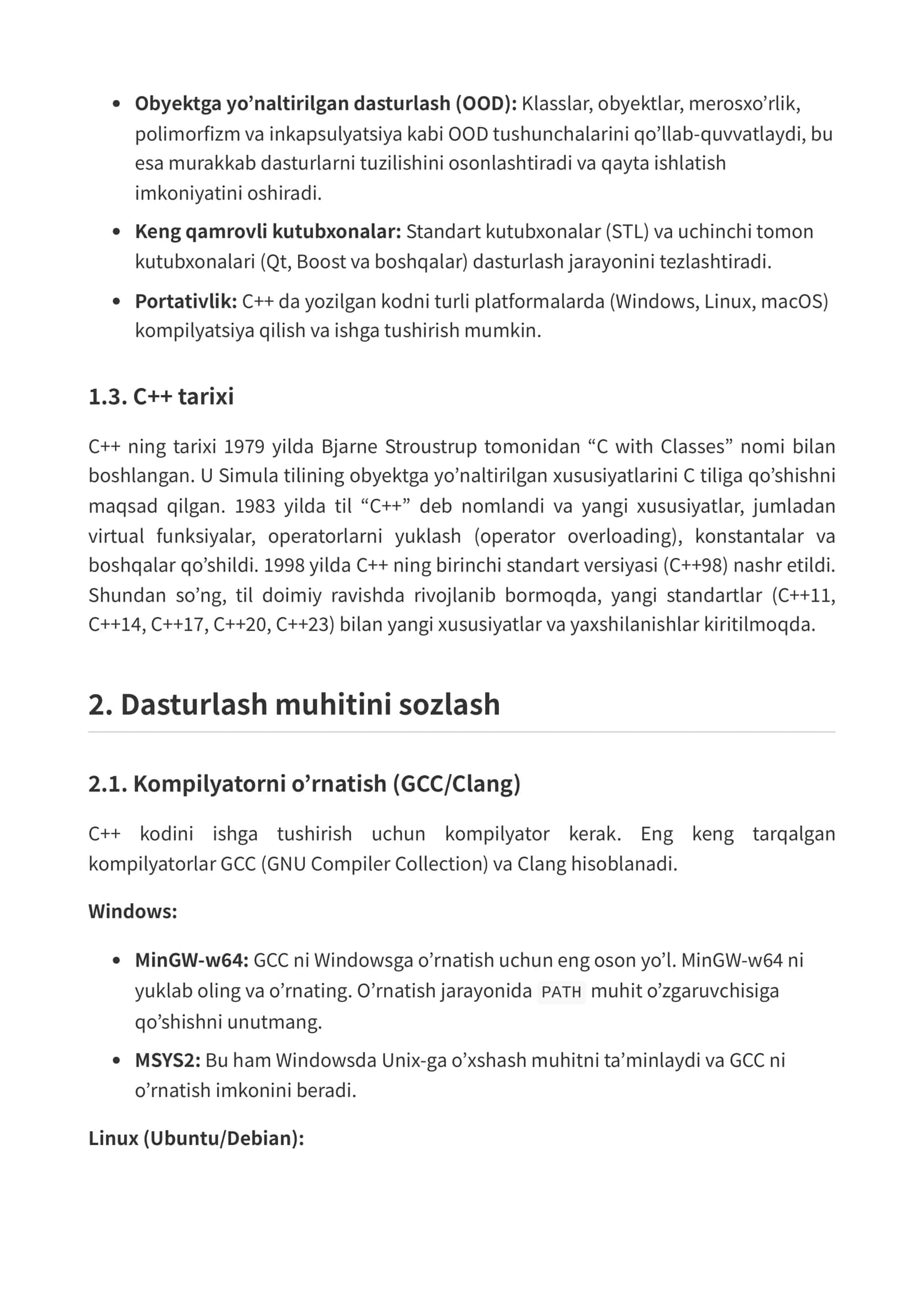 C++ Dasturlash Qo‘llanmasi 3
