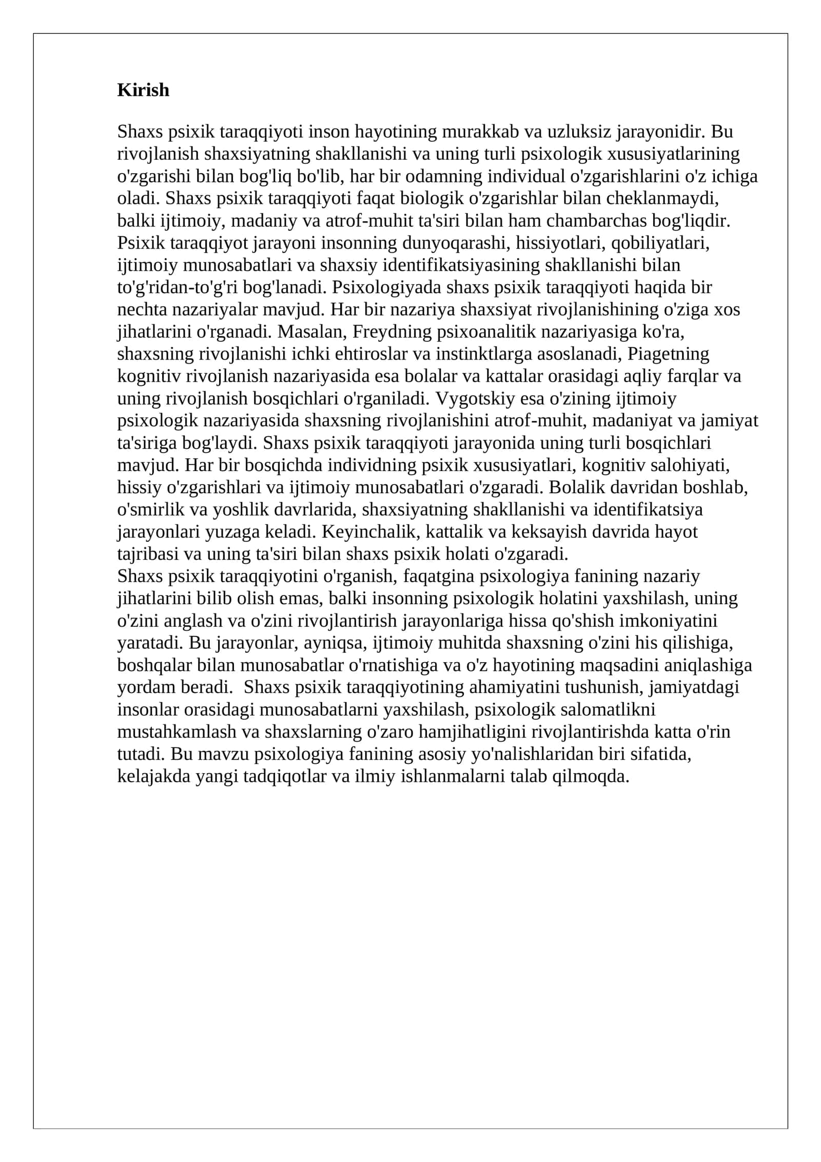 Shaxs psixik taraqqiyoti (Umumiy pedagogika va psixologiya fanidan) 3