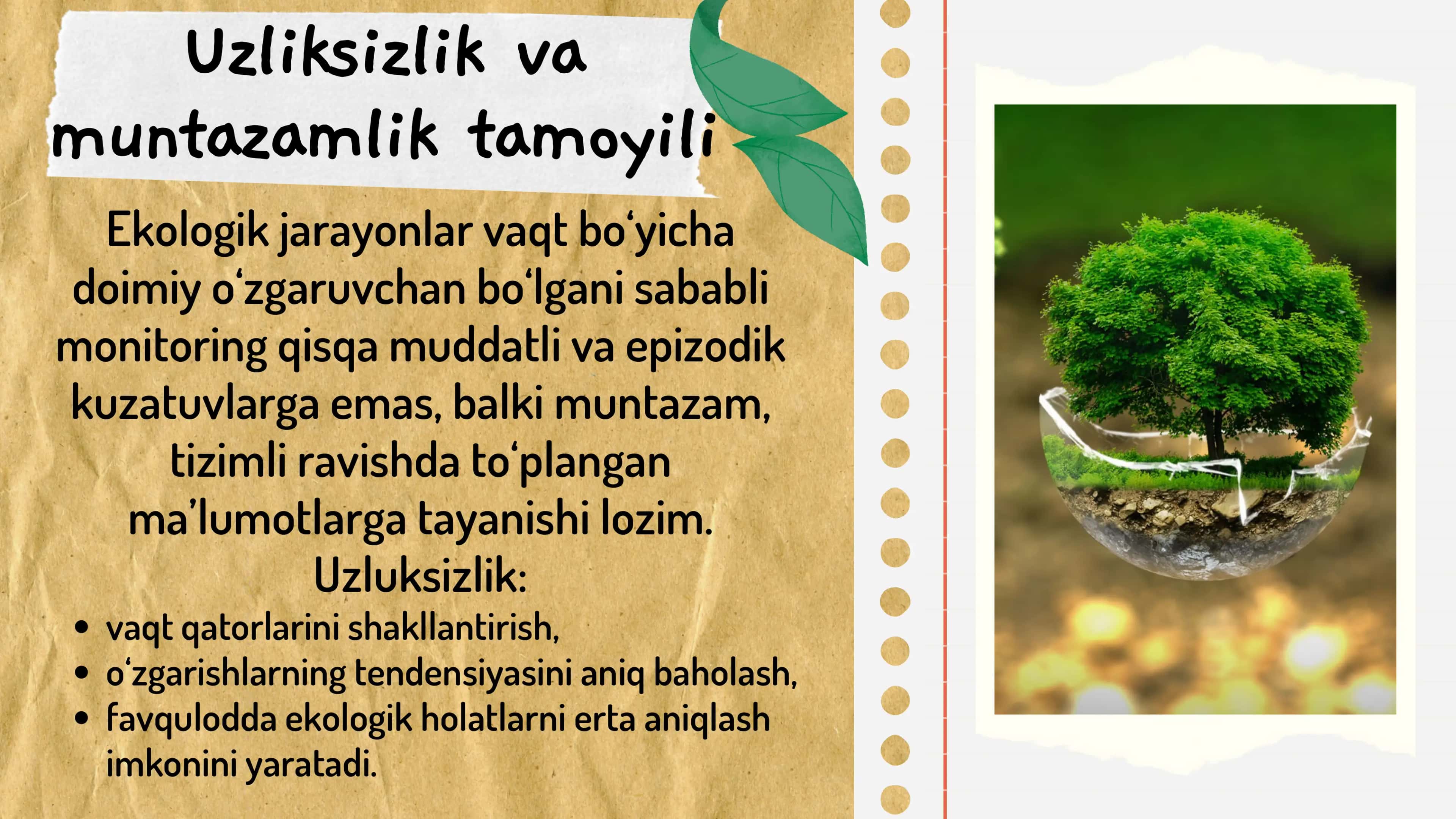 EKOLOGIK MONITORINGNING ASOSIY TAMOYILLARI VA MAQSADLARI 3