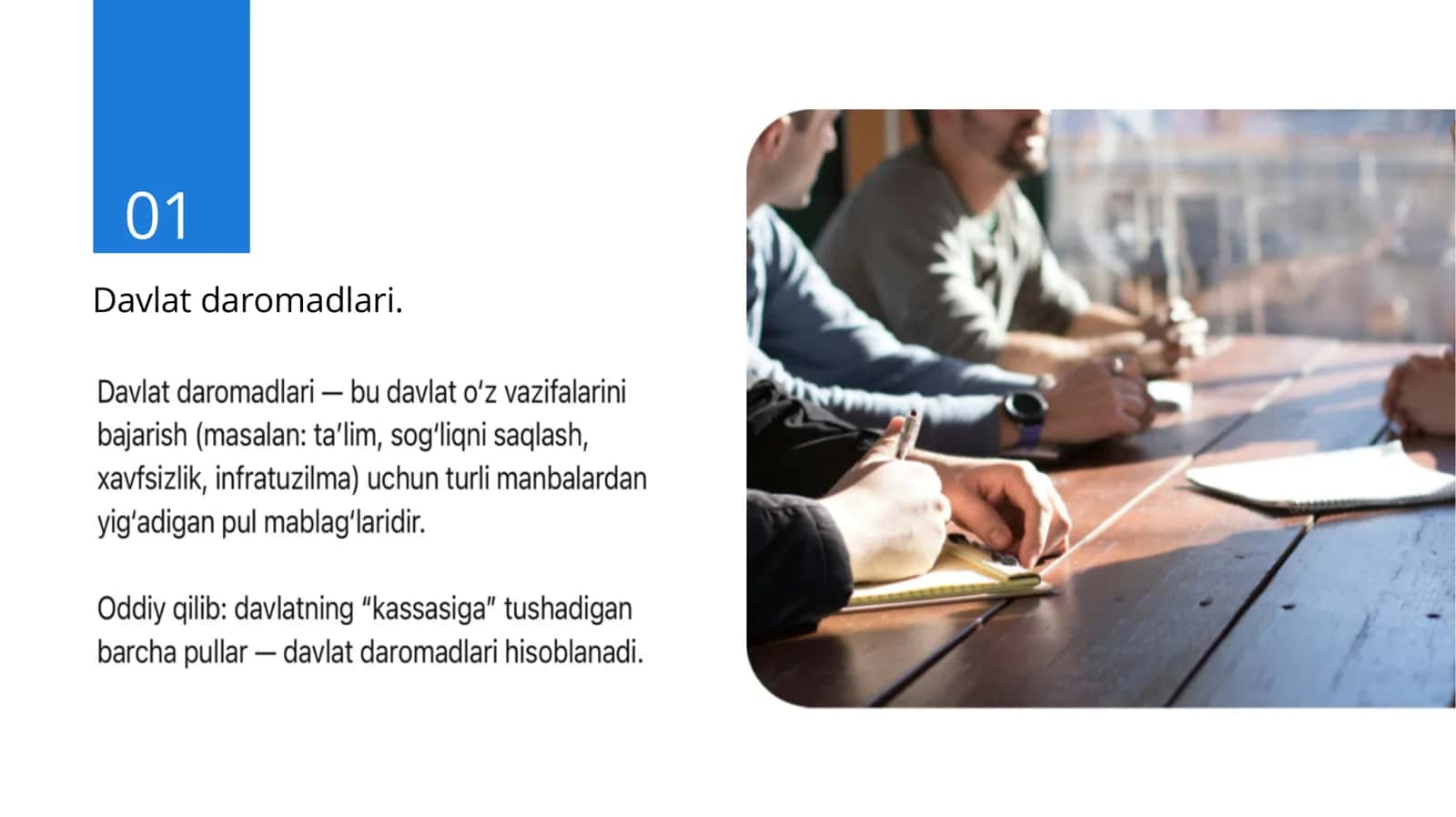 Davlat daromadlari. Turlari. Ma'nosi. Soliq bo'lmagan to'lovlar 3