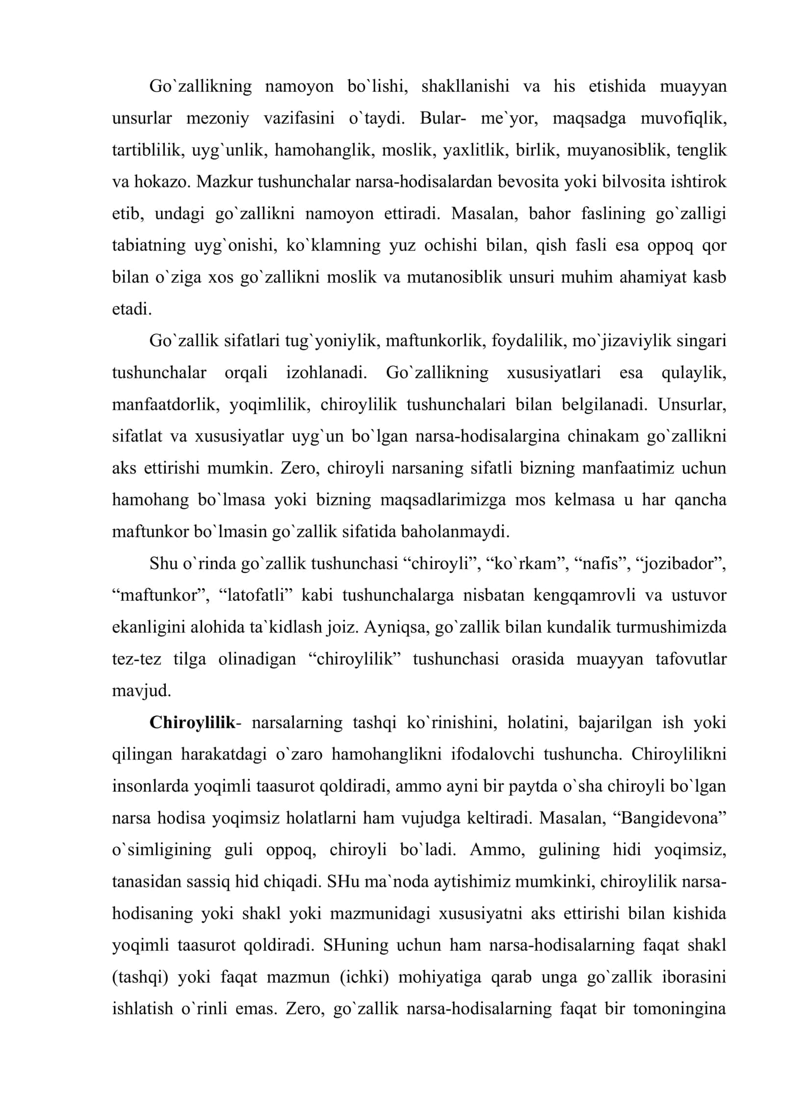 Estetikaning asosiy tushunchalari 3