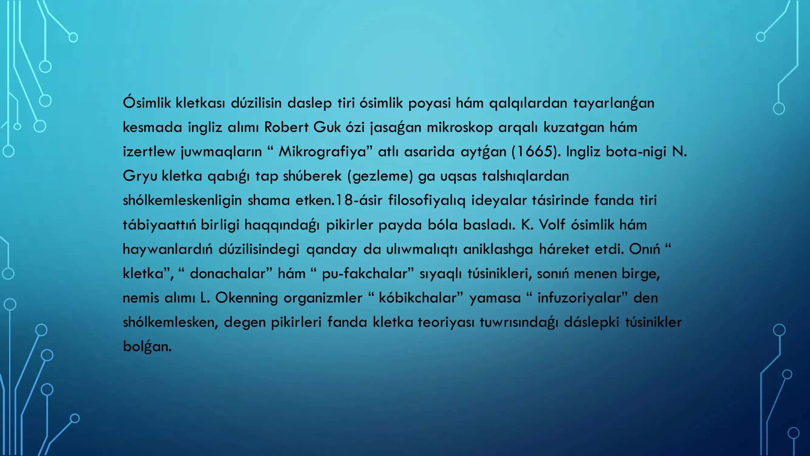 Kletka Teoriyası 3