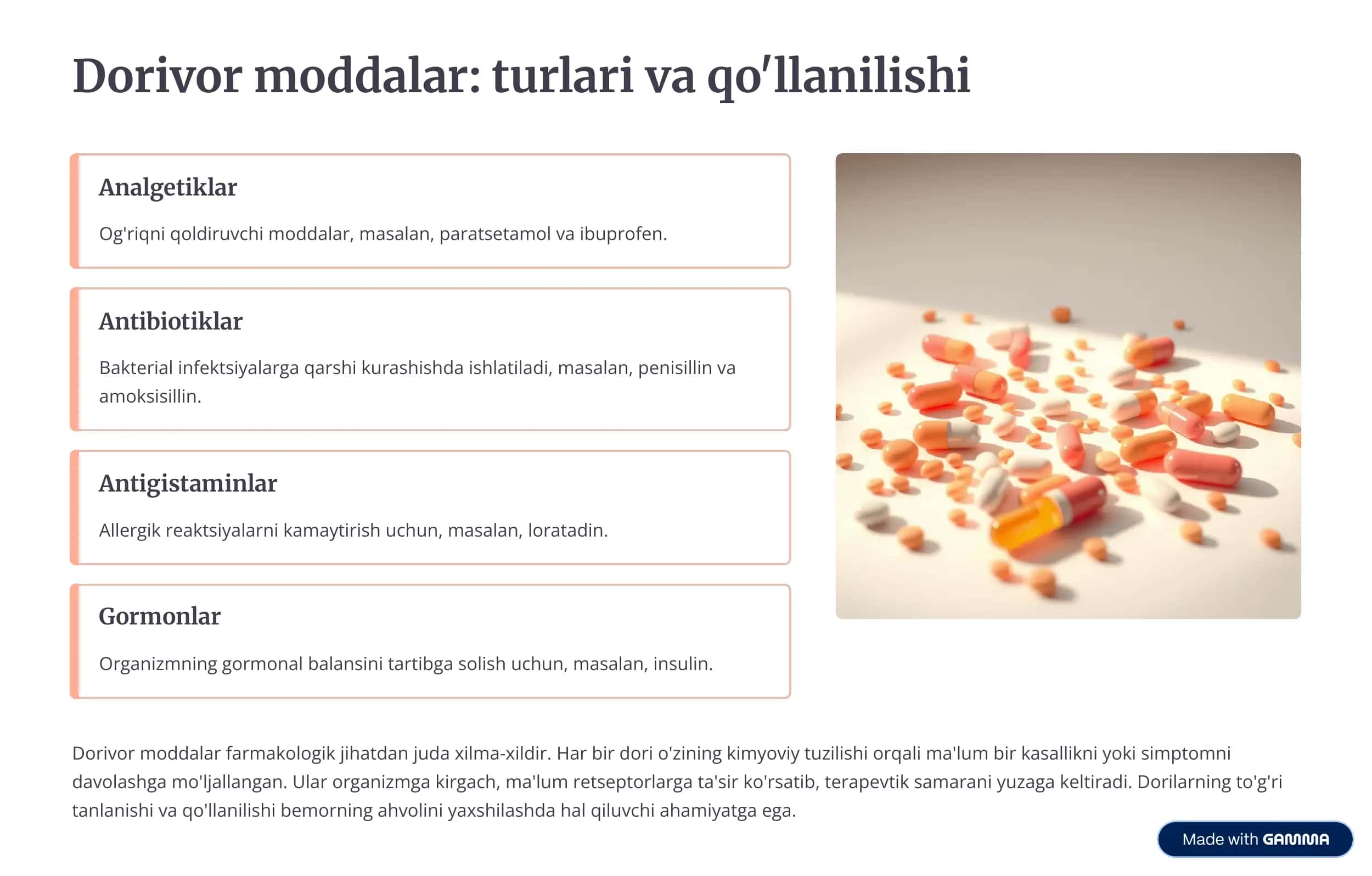 Tibbiy kimyoviy moddalar 3