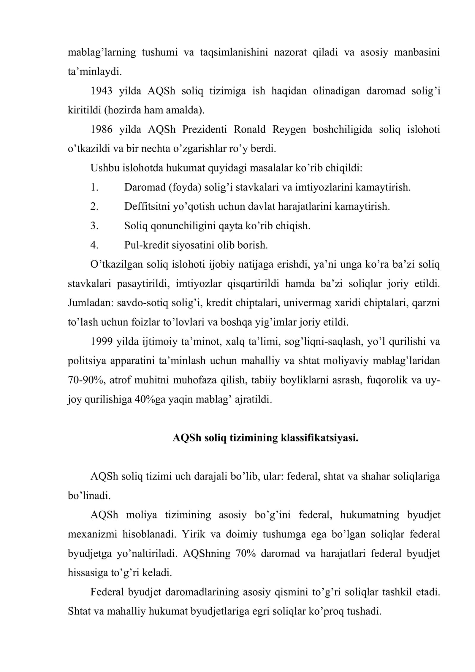 AQSh soliq tizimini tuzilishi 3