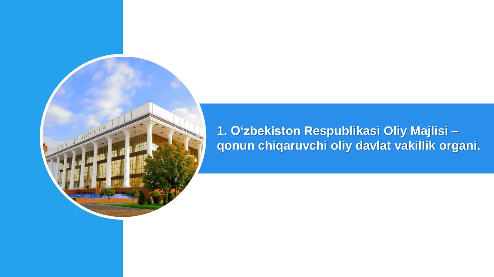 : O‘zbekiston Respublikasi Oliy Majlisi faoliyatining konstitutsiyaviy asoslari. Saylov tizimi 3