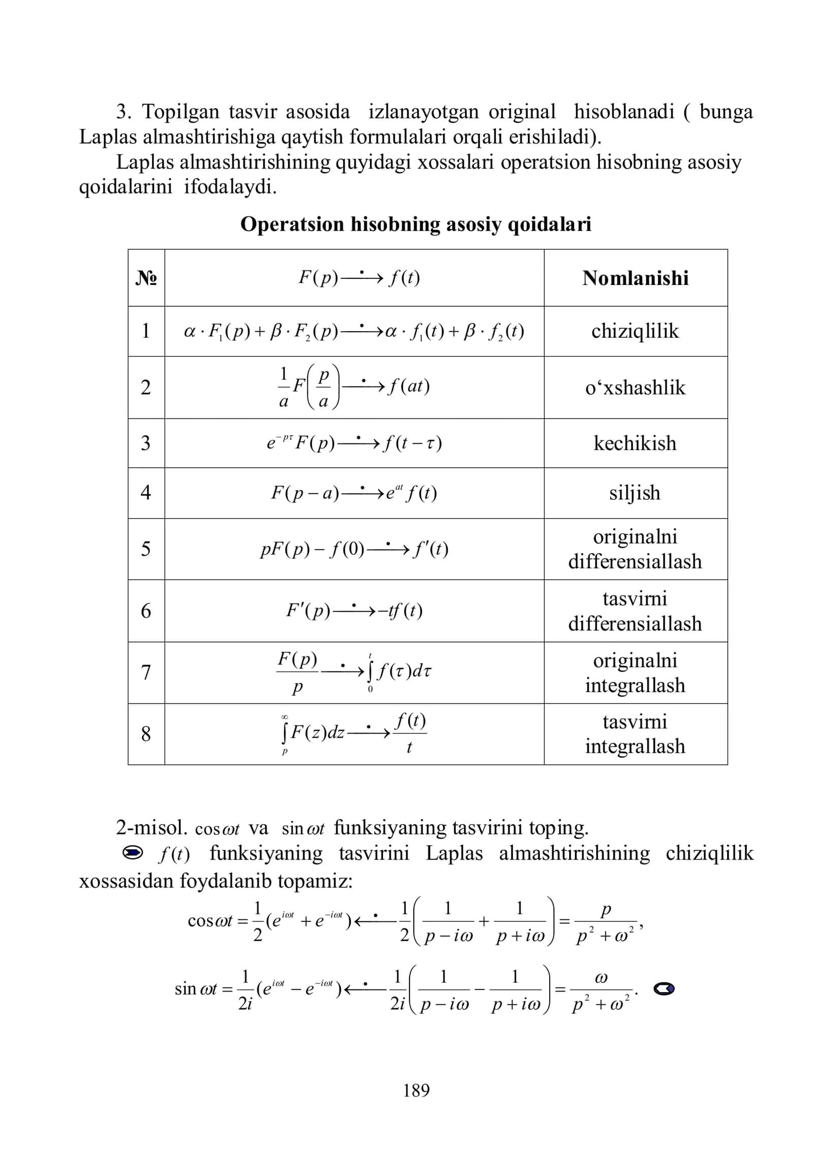 3.1. LAPLAS ALMASHTIRISHLARI 3