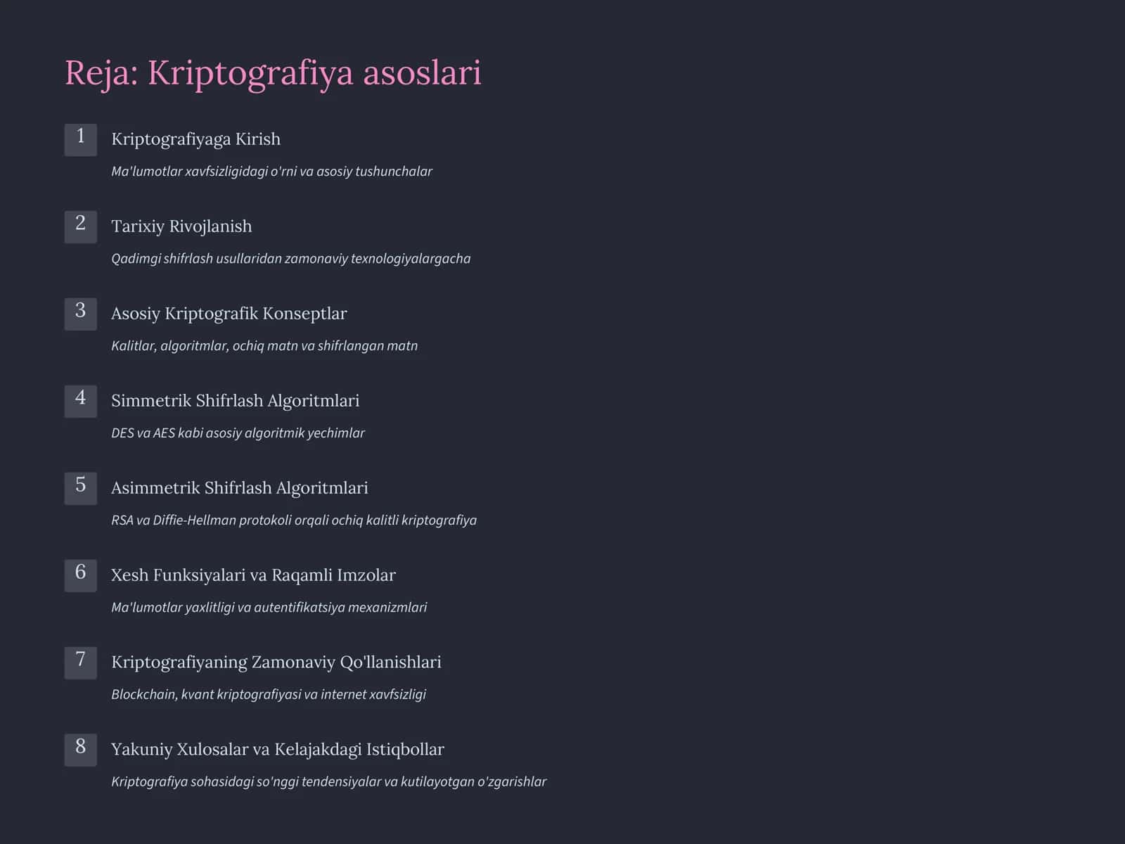 Kiber xavfsizlik asoslari 3