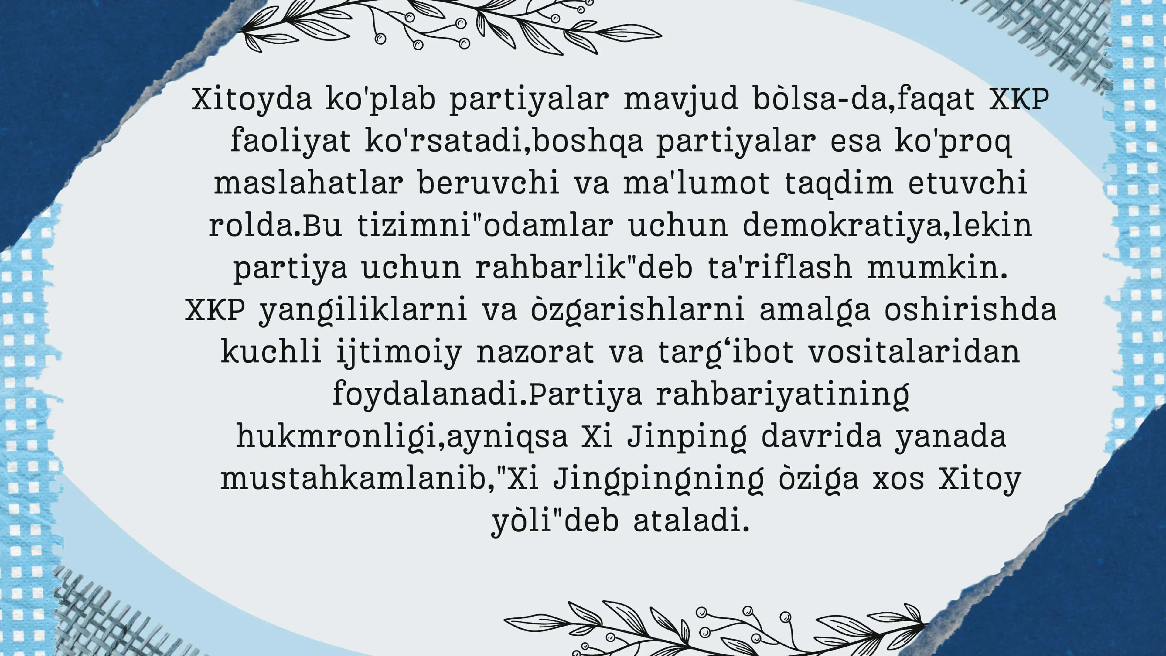 Xitoy, Hindiston va Yaponiyada siyosiy mafkuralar. 3