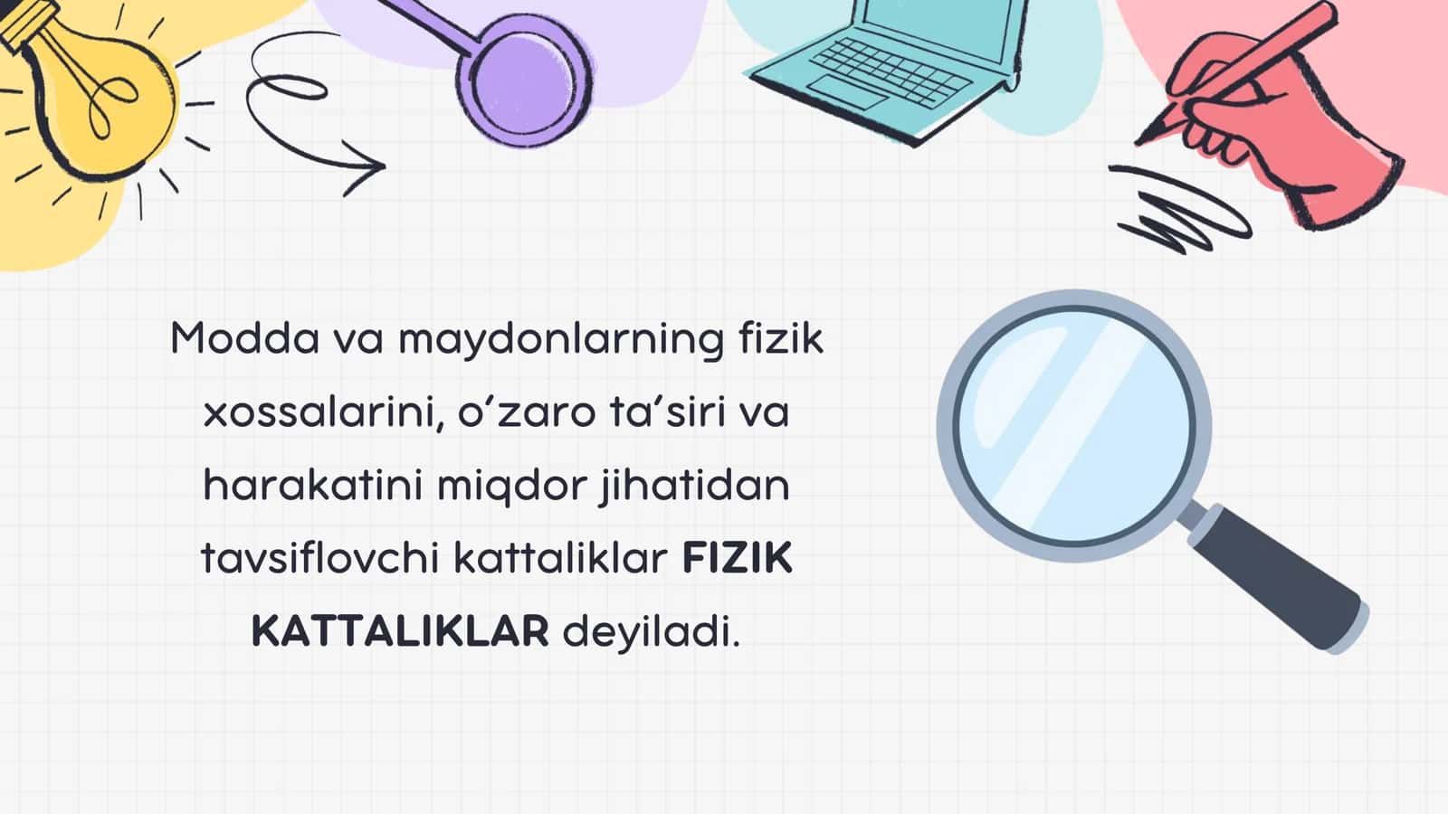 Fizik kattaliklar. Xalqaro birliklar sistemasi 3