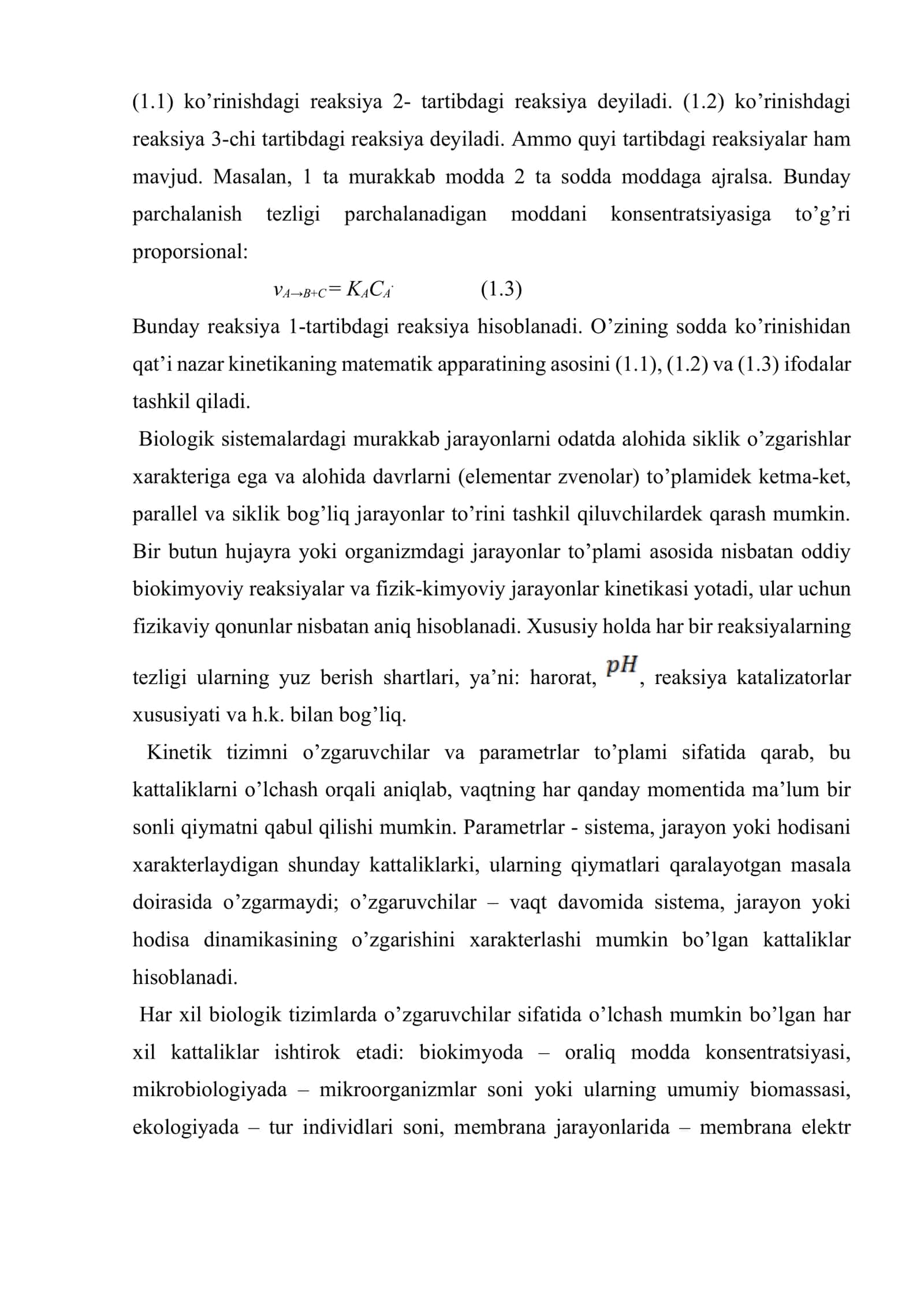 Biologik jаrаyonlаr kinetikаsi 3