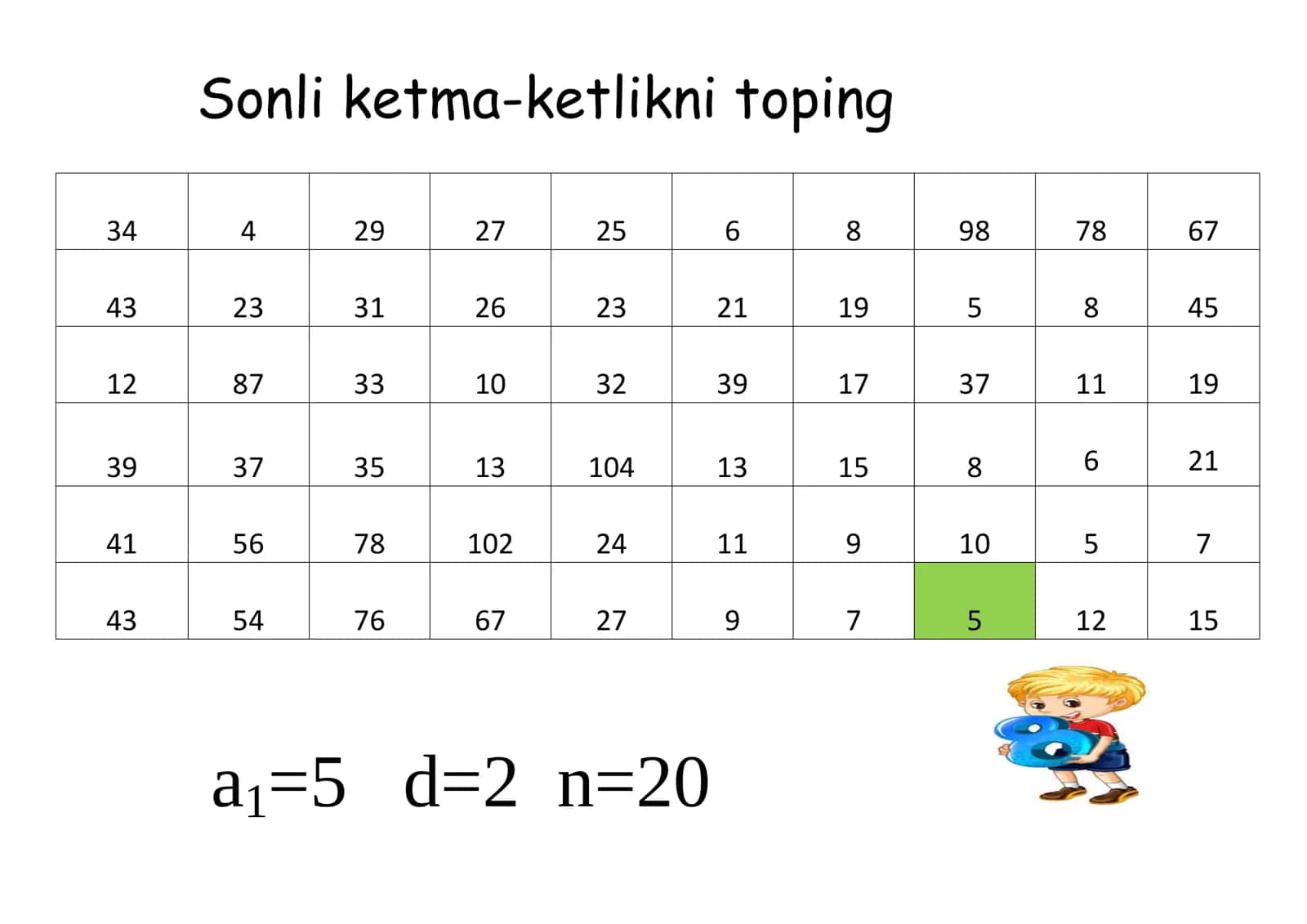 Arifmetik progressiya 3
