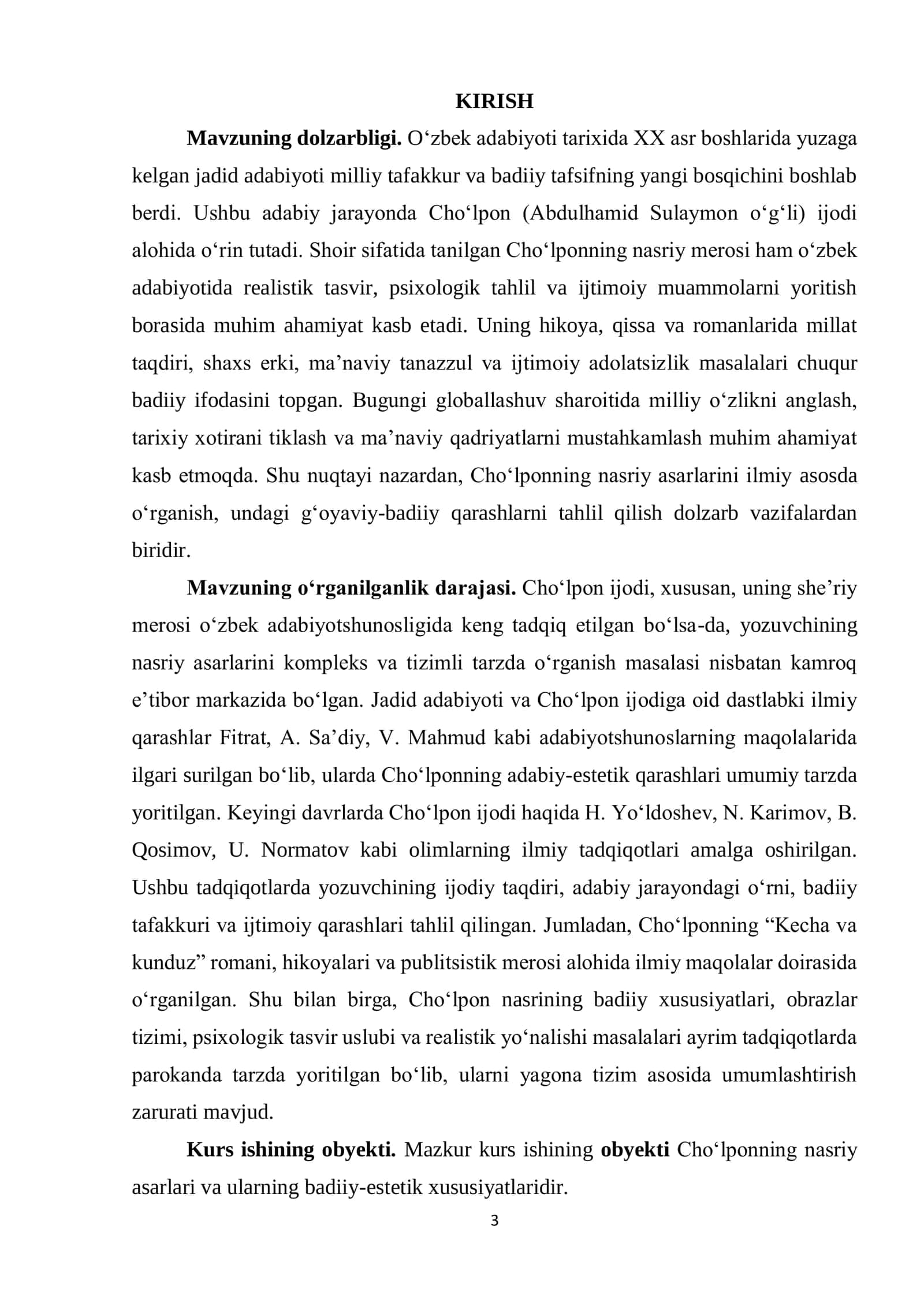 CHO‘LPONNING NASRIY MEROSI 3