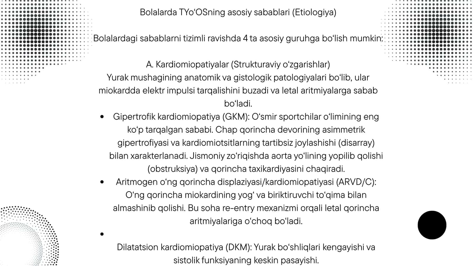 TOSATDAN YURAK OLIMI SINDROMI. BOLALARDAGI HUSUSIYATLARI 3