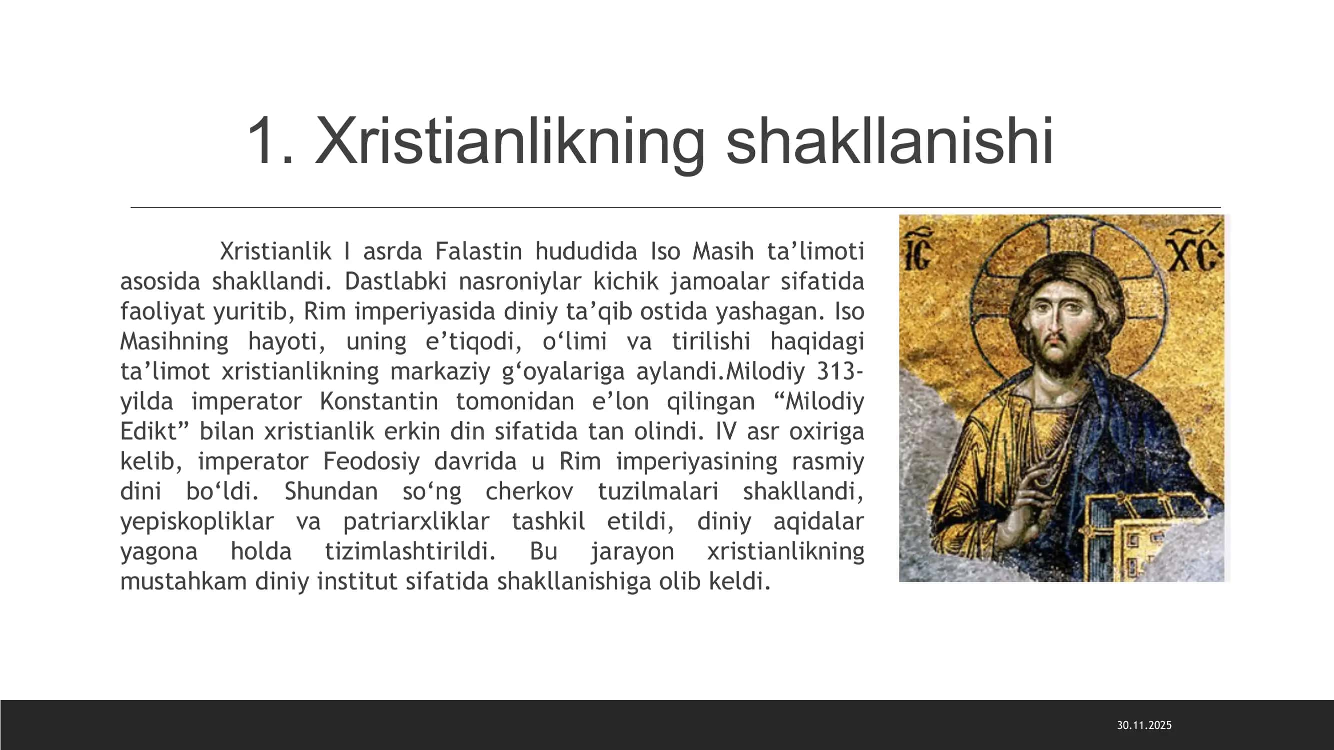 Xristian Cherkov va Salib Yurishlari 3