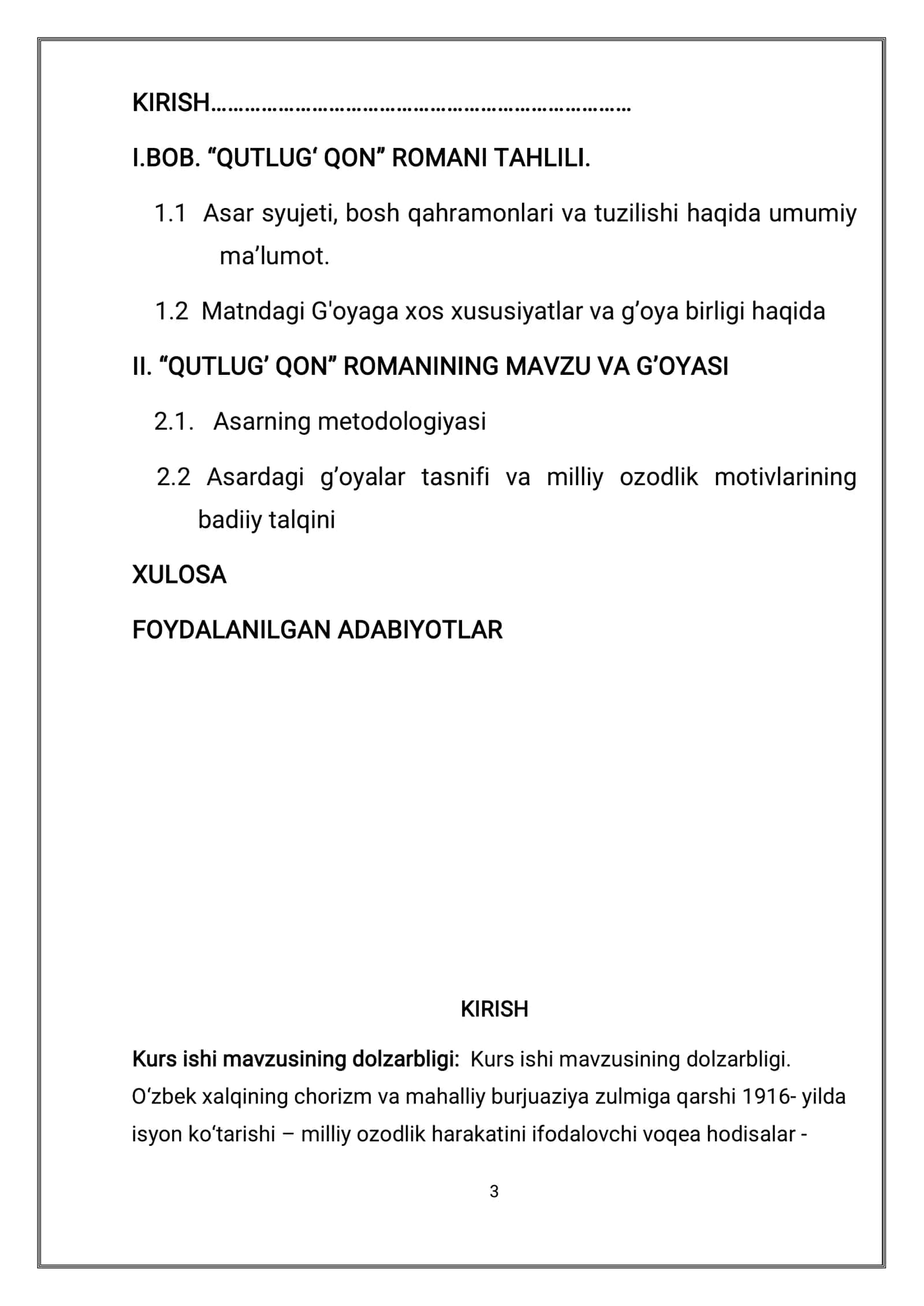 Qutlugʽ qon romanida milliy ozodlik motivlarining badiiy talqini 3