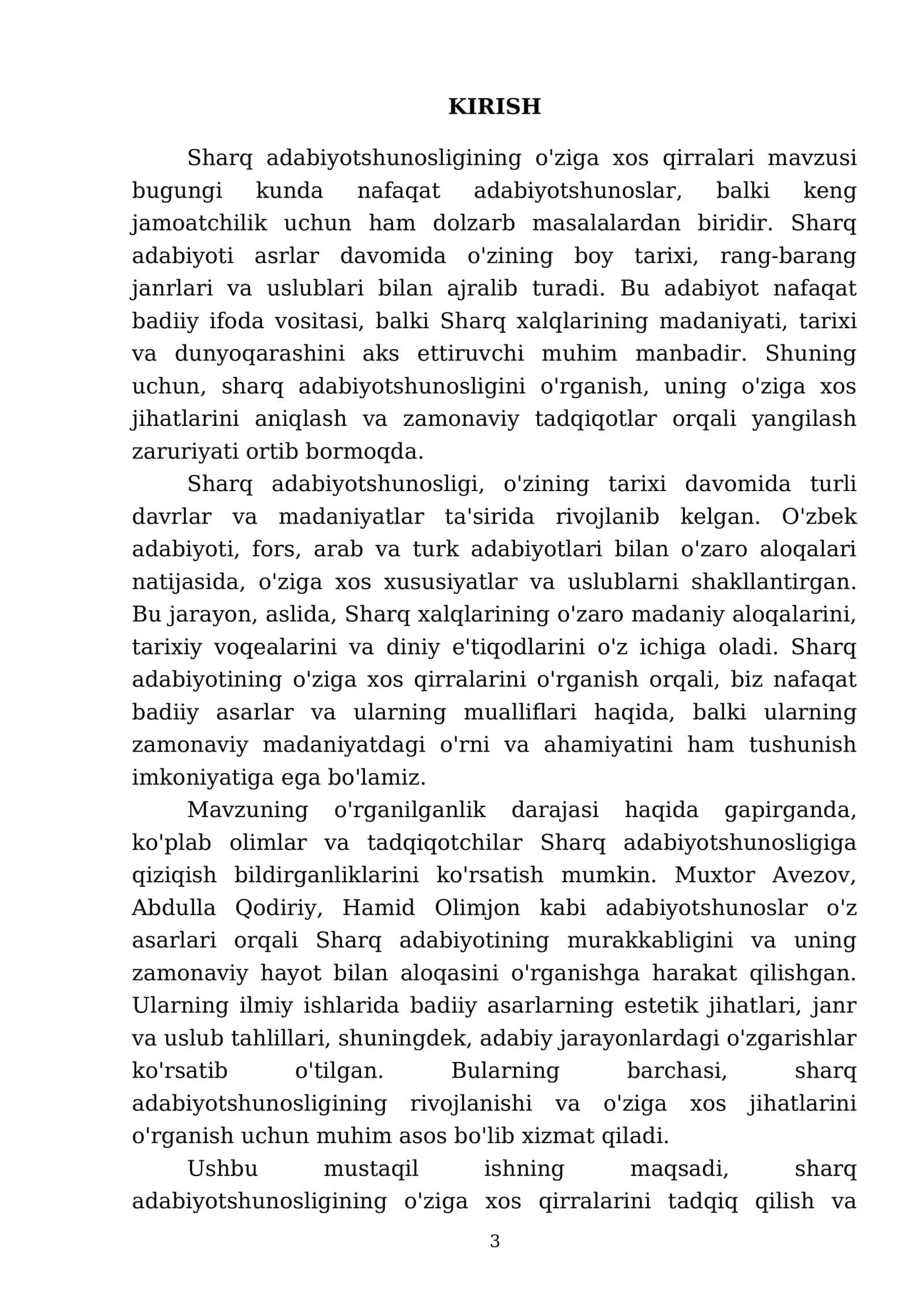 Sharq adabiyotshunosligining öziga xos qirralari 3