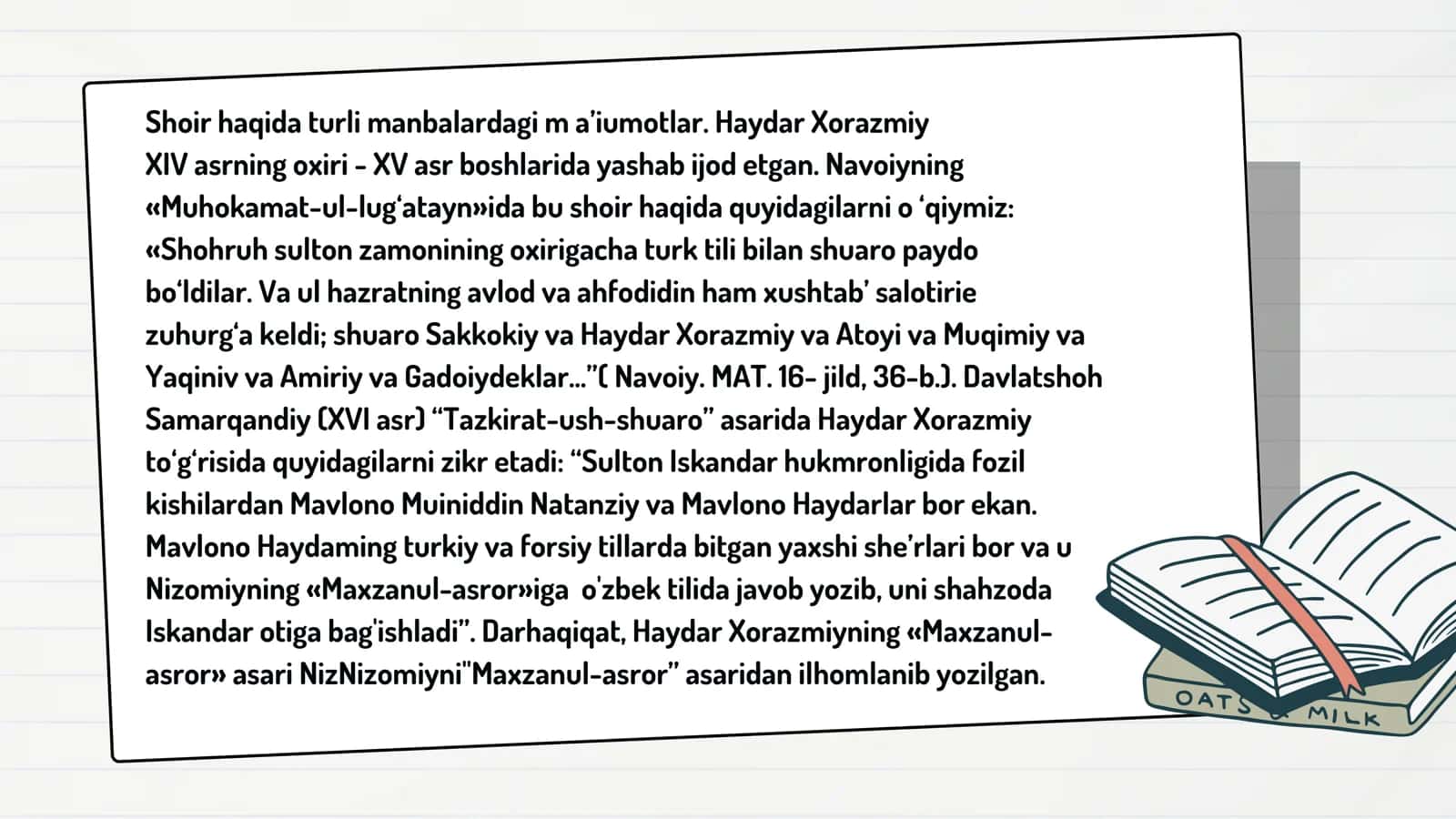 Haydar Xorazmiy ijodi 3