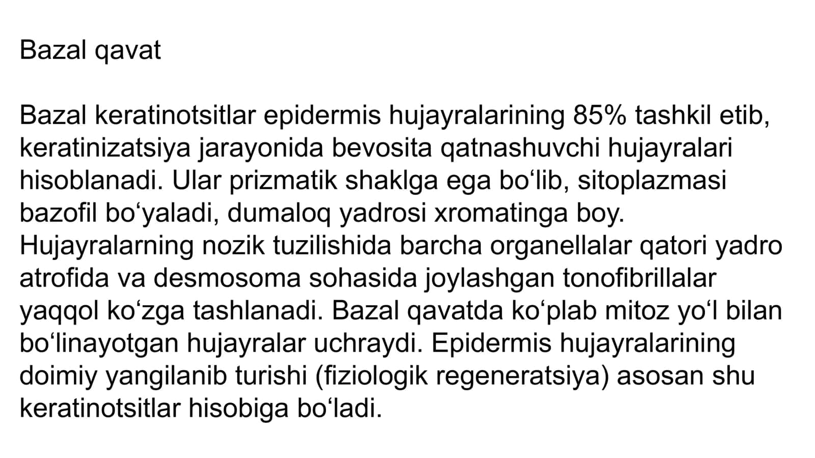 Epidermis va Gepoderma 3