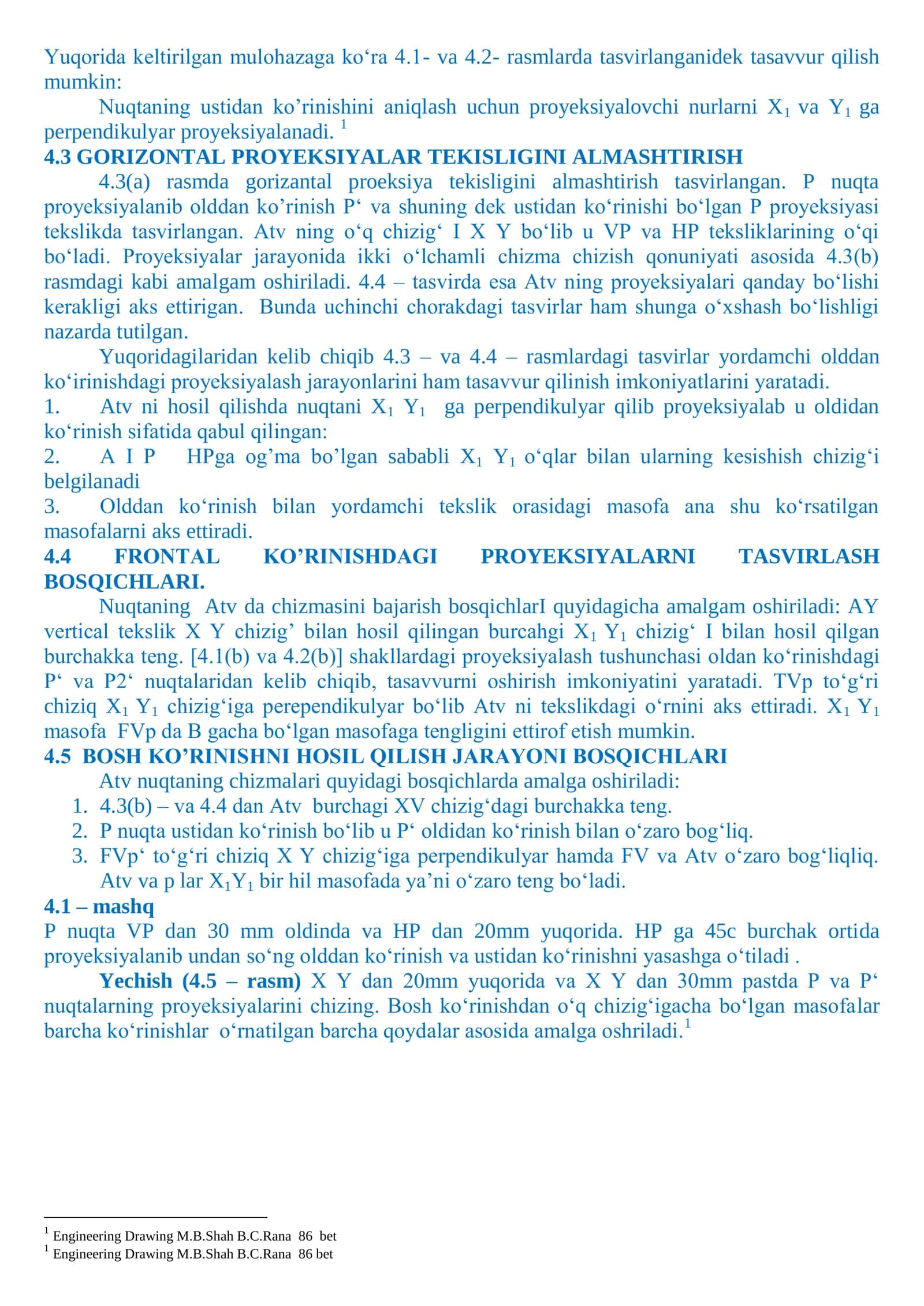 Proyeksiyalar Tekisliklarini Almashuv 3