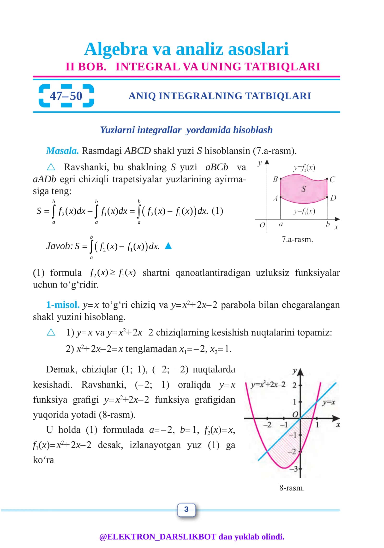 ALGEBRA VA ANALIZ ASOSLARI GEOMETRIYA II QISM 3