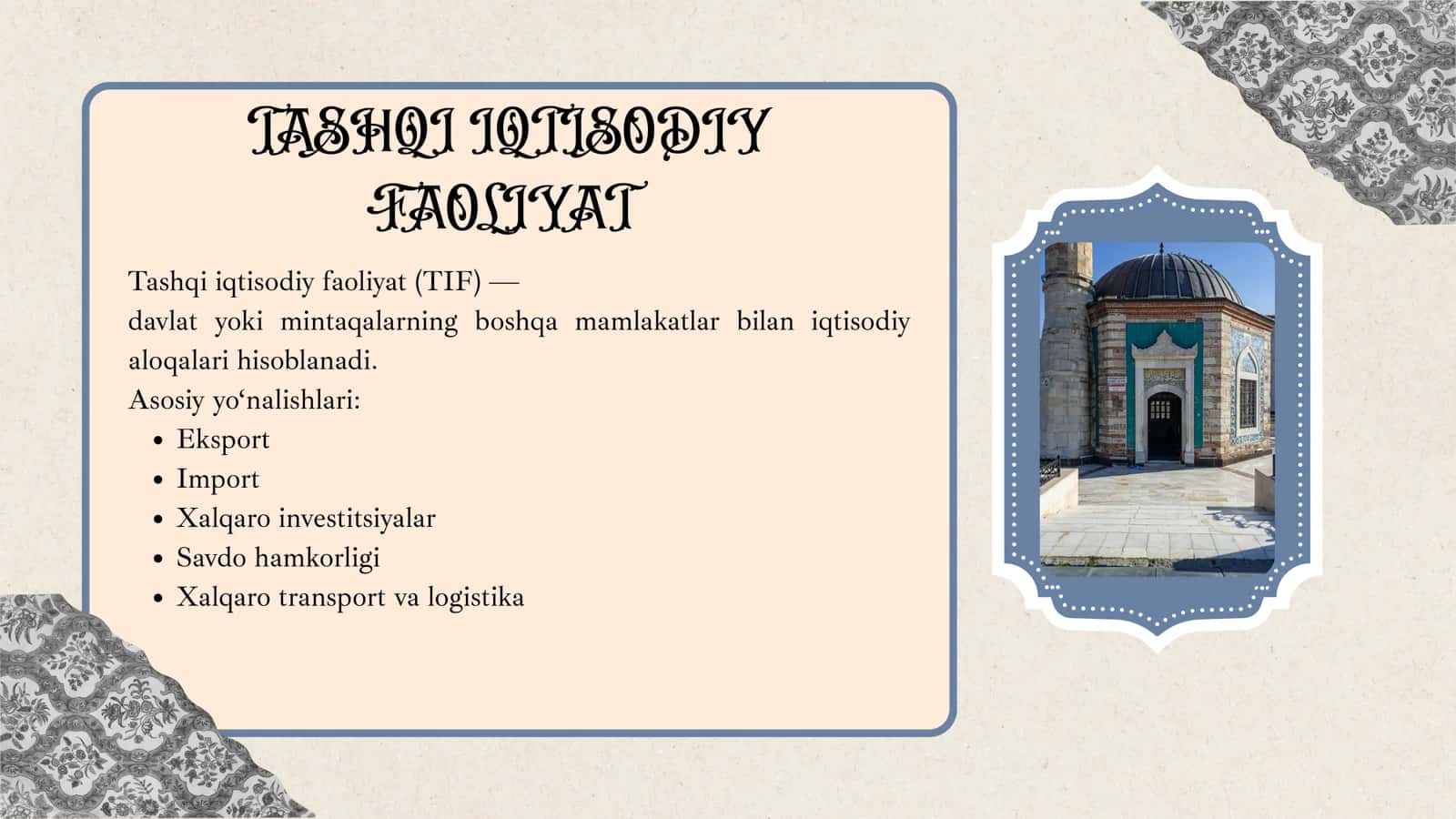 Mintaqalarning tashqi iqtisodiy faoliyati va eksportni oshirish yo'llari 3