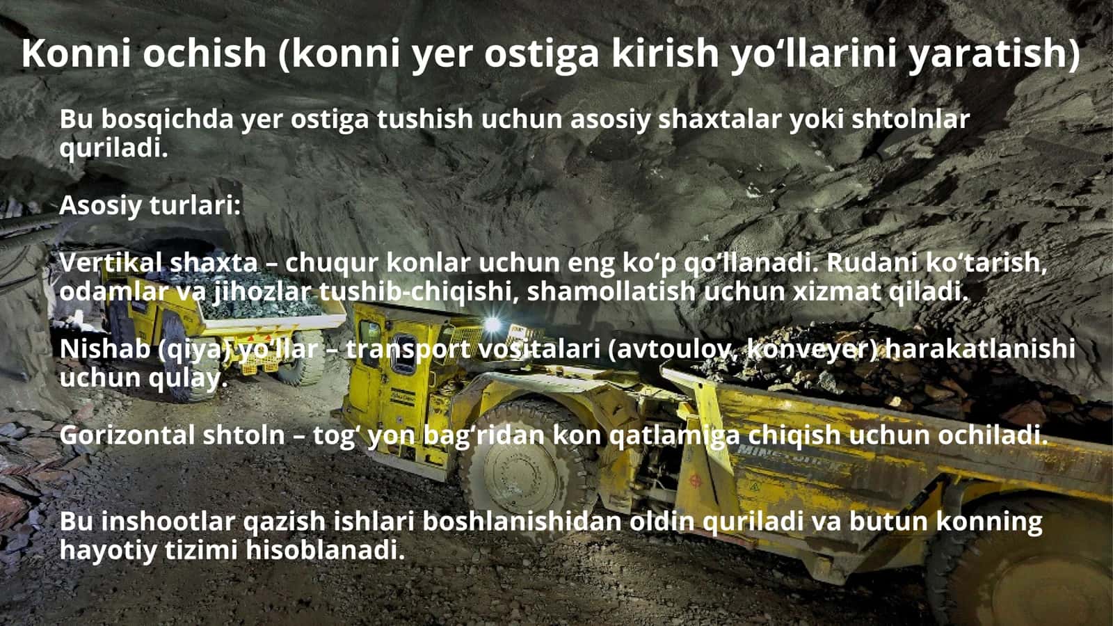 Foydali qazilmani yer osti usulida 3