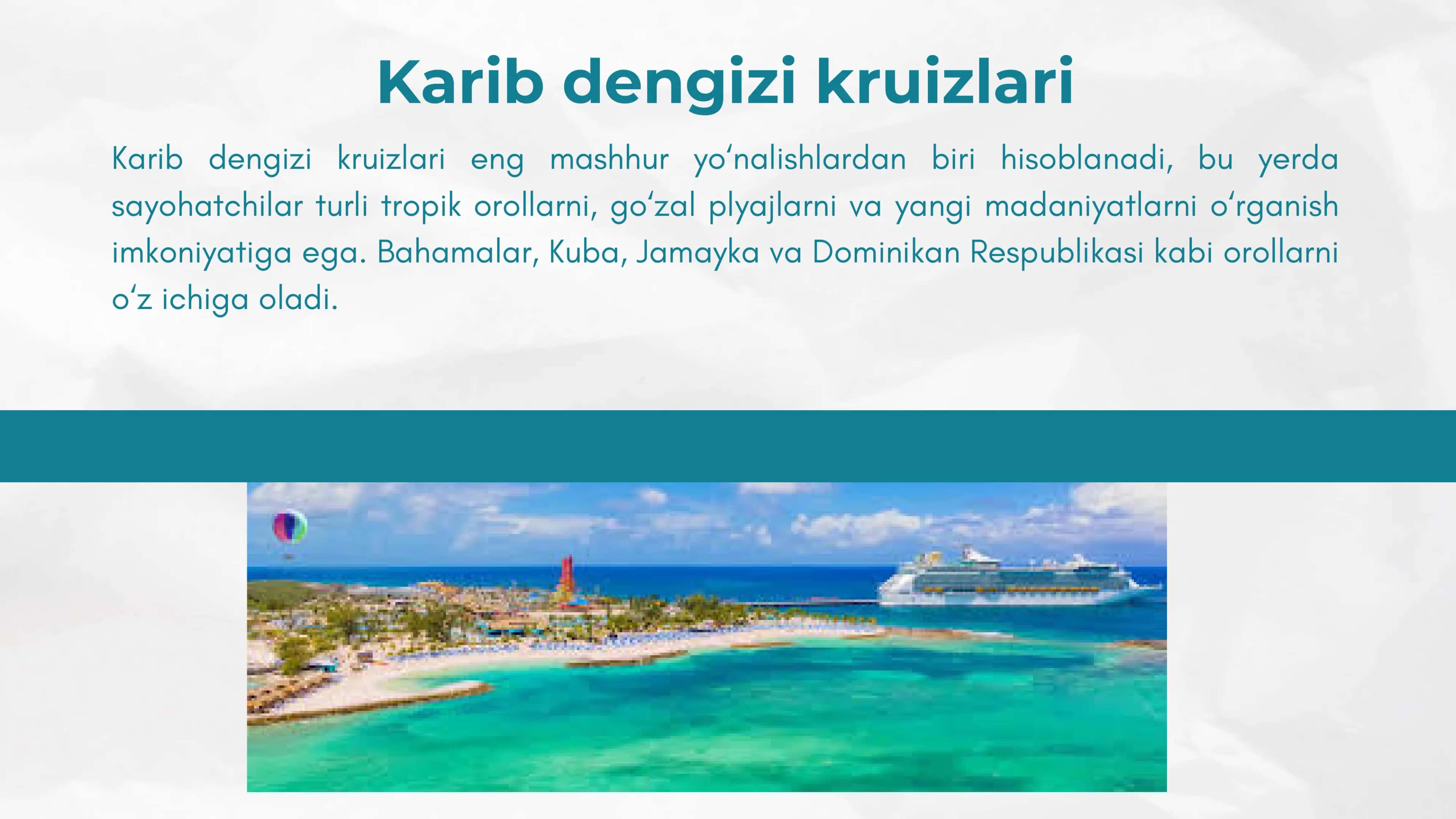 KRUIZ KEMALARI YO’NALISHLARI 3