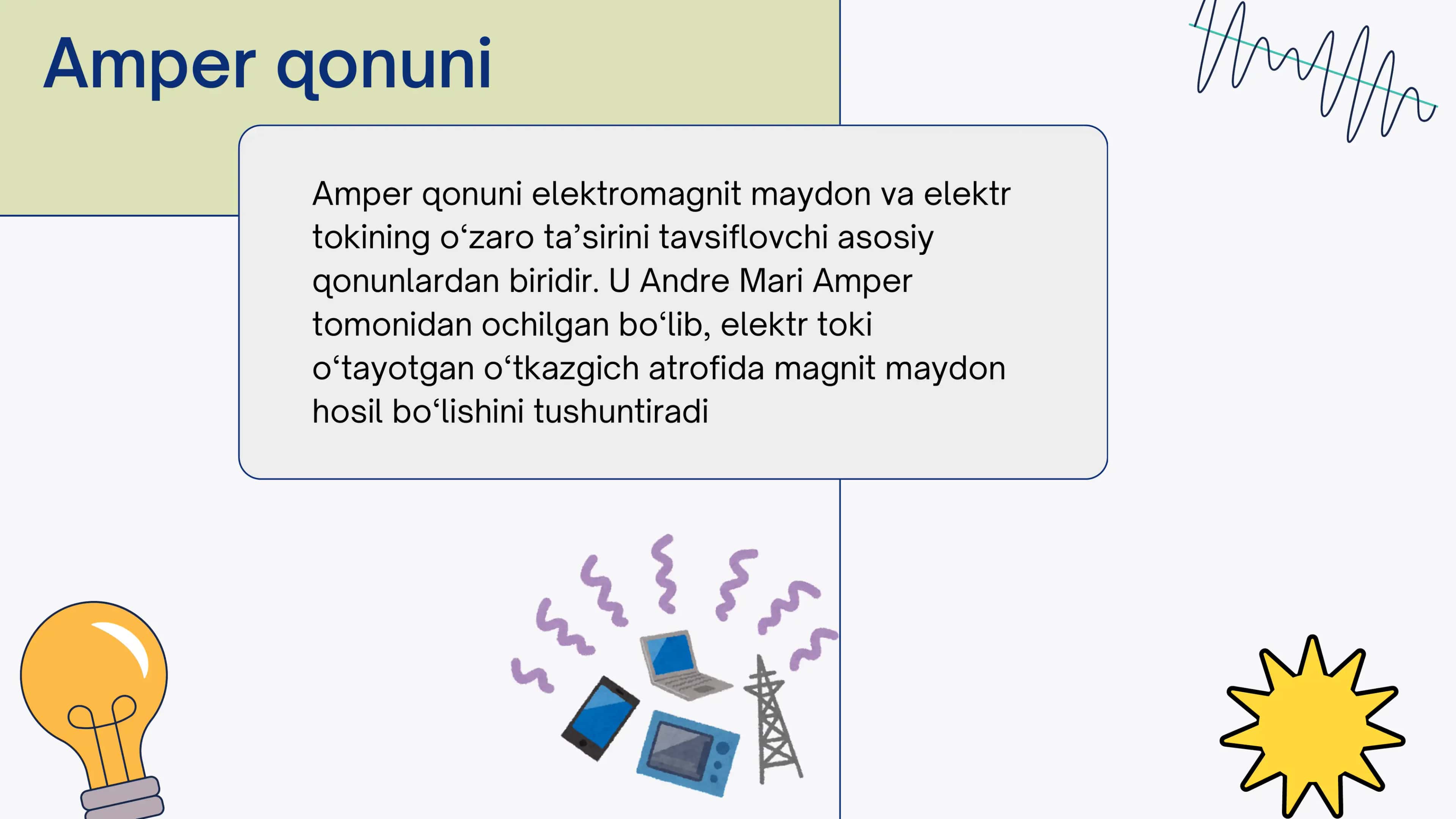 Amper va Lorens qonuni. Xoll effekti 3