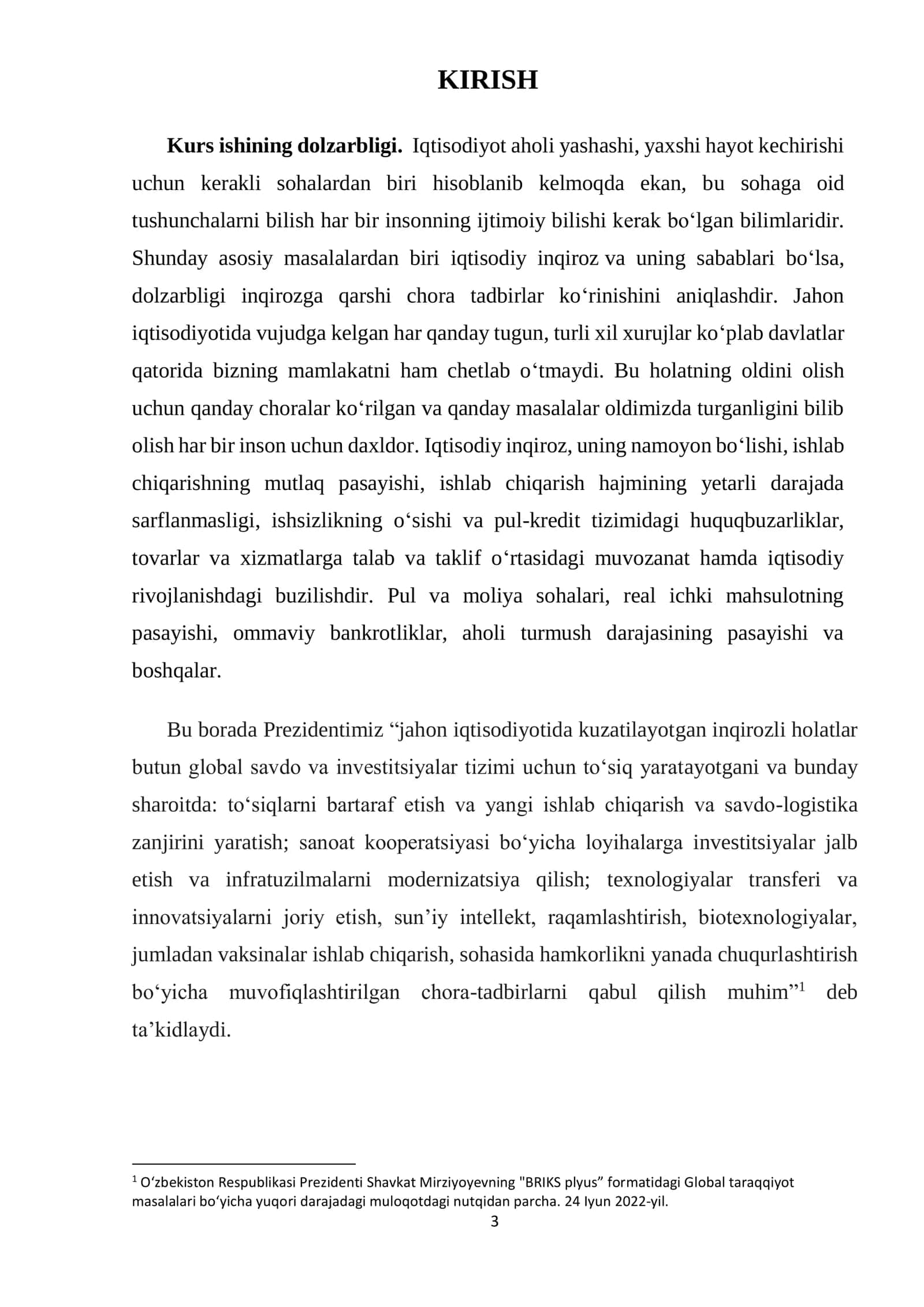IQTISODIYOT NAZARIYASI 3