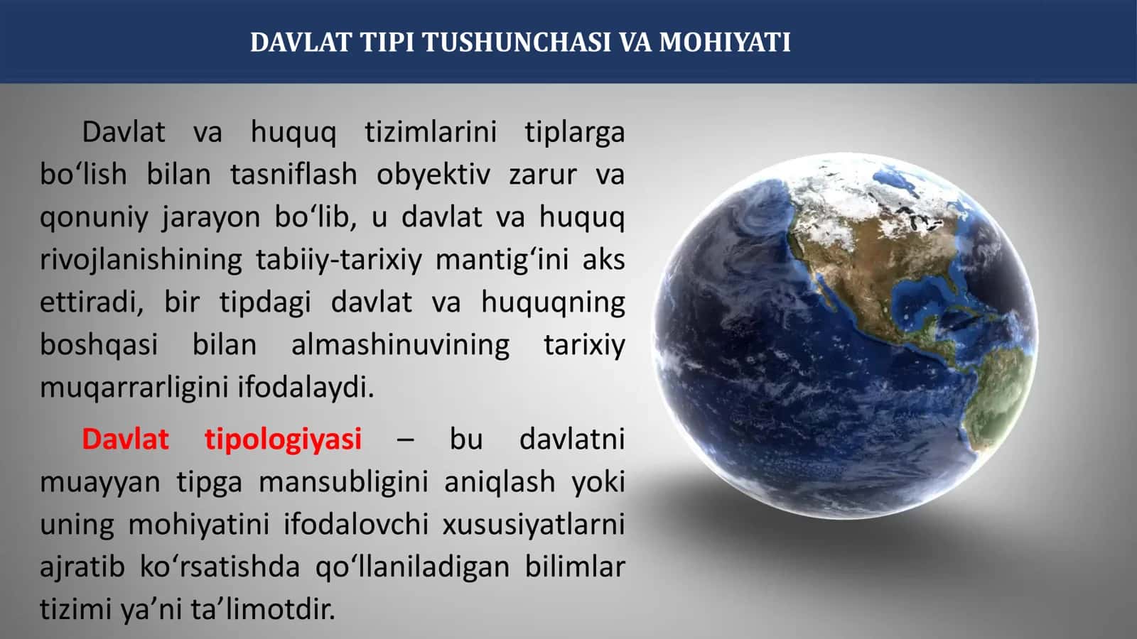 DAVLAT TIPOLOGIYASI 3
