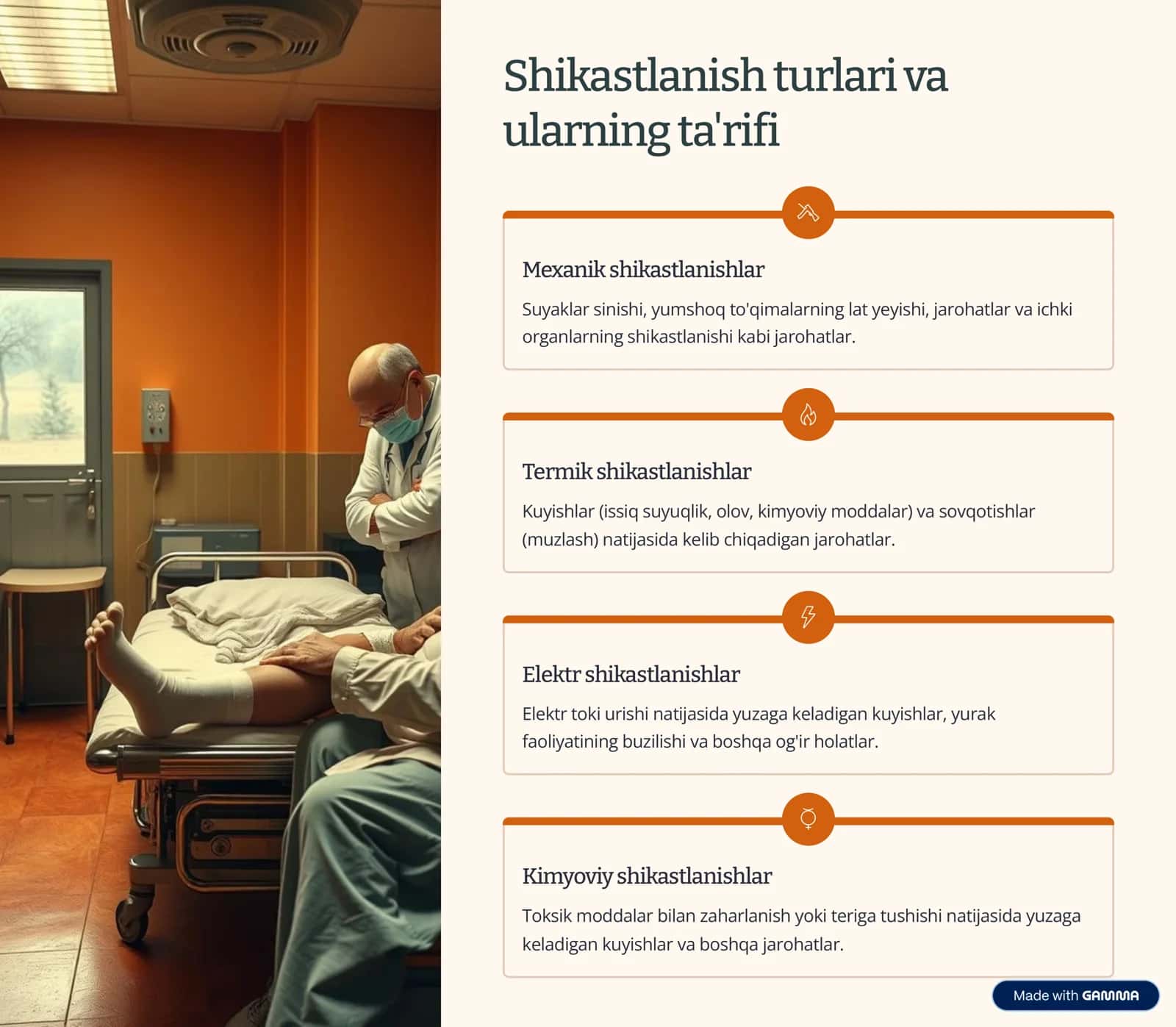 Birinchi tibbiy yordam va shifokor yordamini tashkil qilish 3
