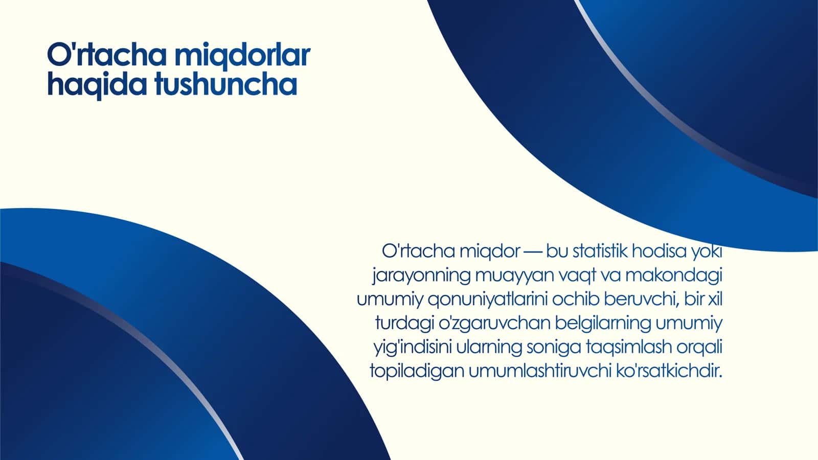 O'rtacha miqdorlarning turlari va ularni tibbiyotda hisoblash usullari 3