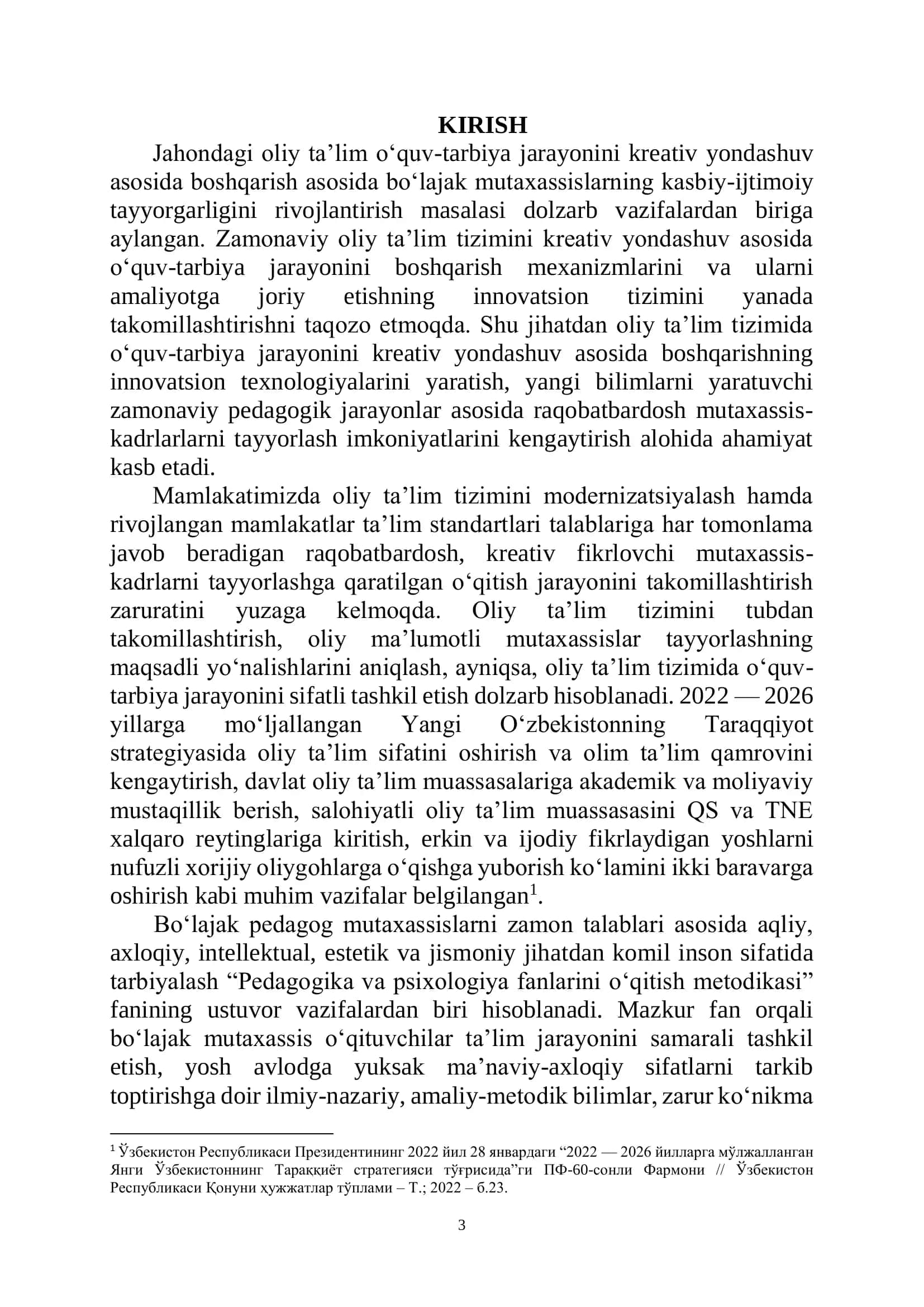 Pedagogik va psixologik fanlarni o‘qitish metodikasi 3