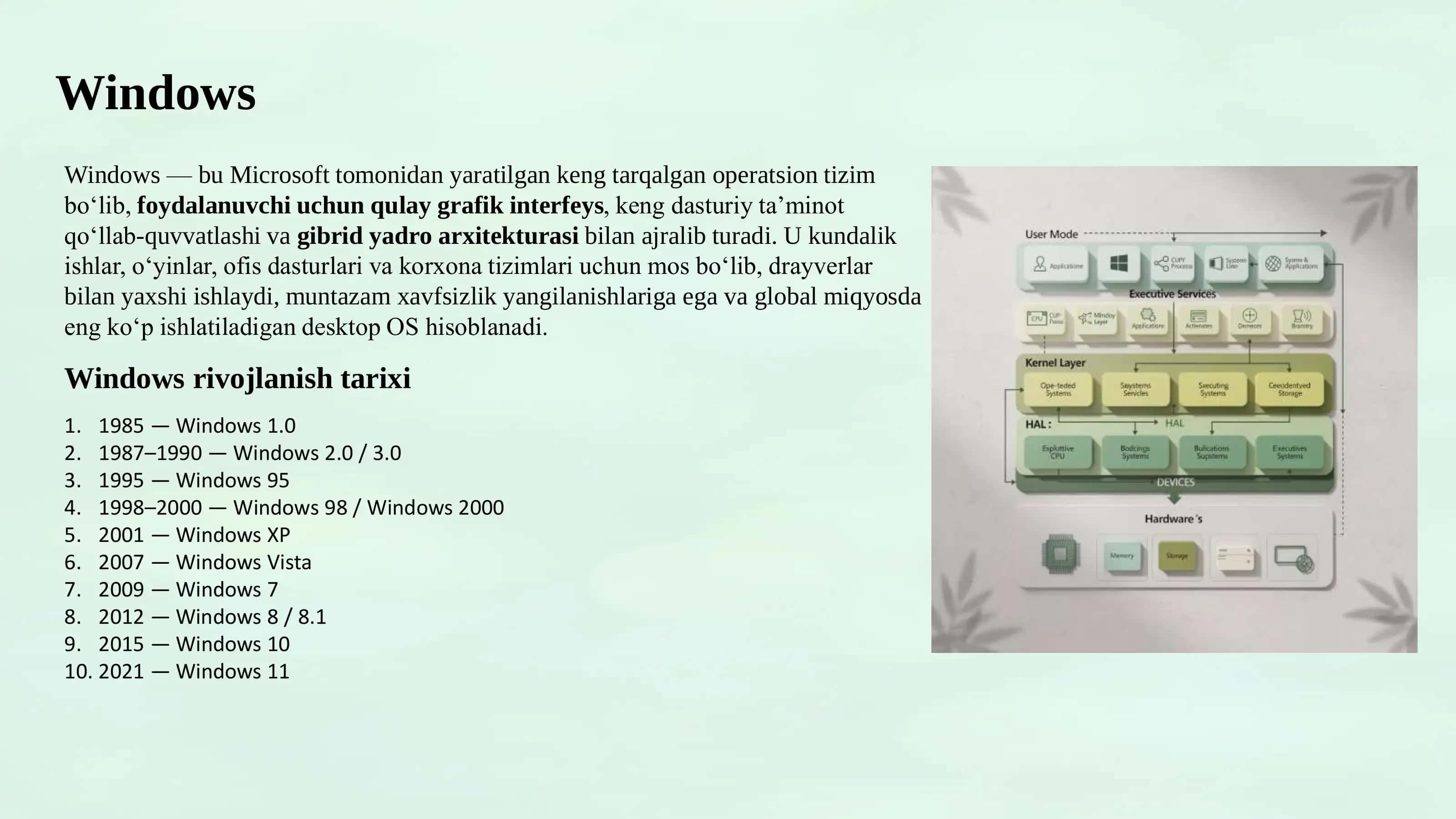 Operatsion Tizimlar 3