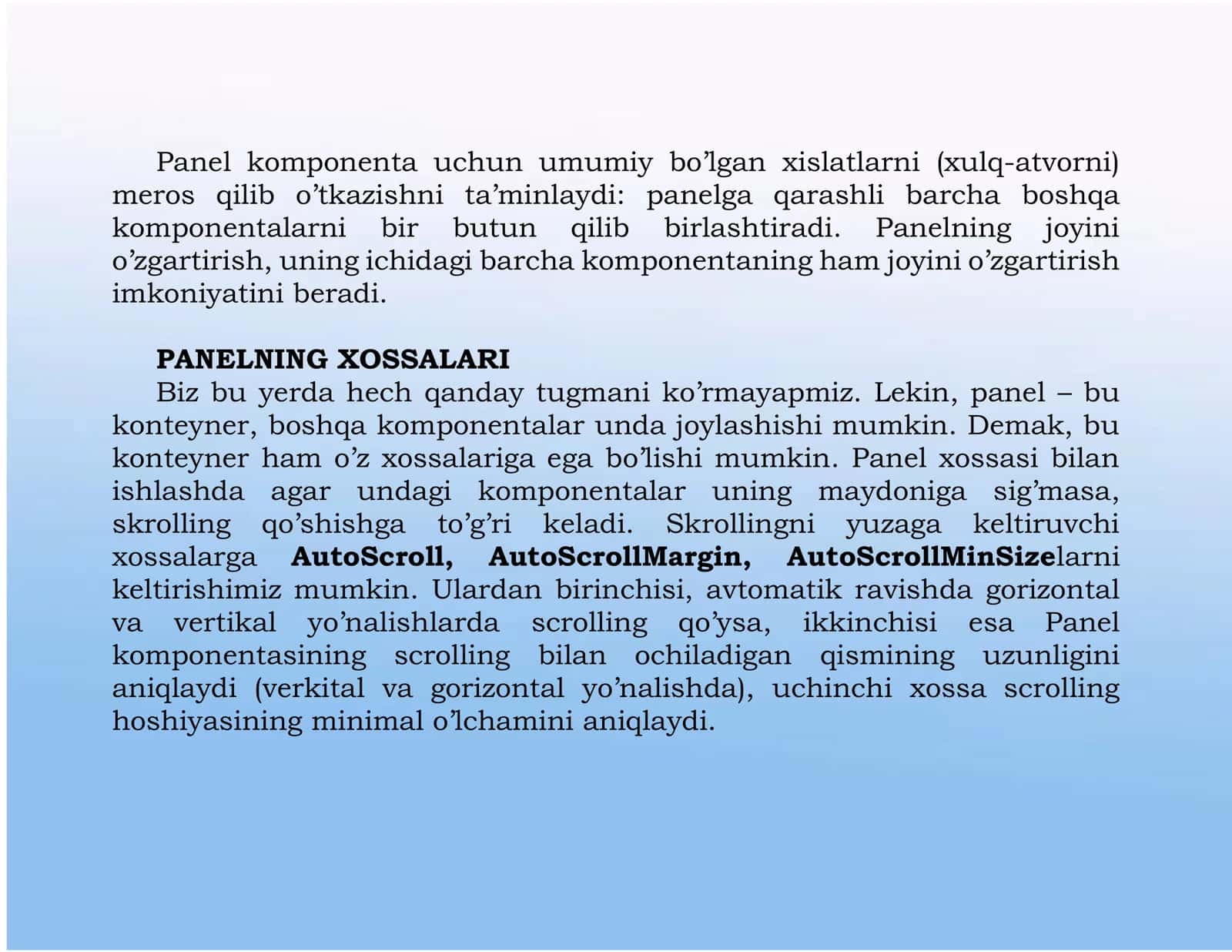 PANEL KOMPONENTASI 3