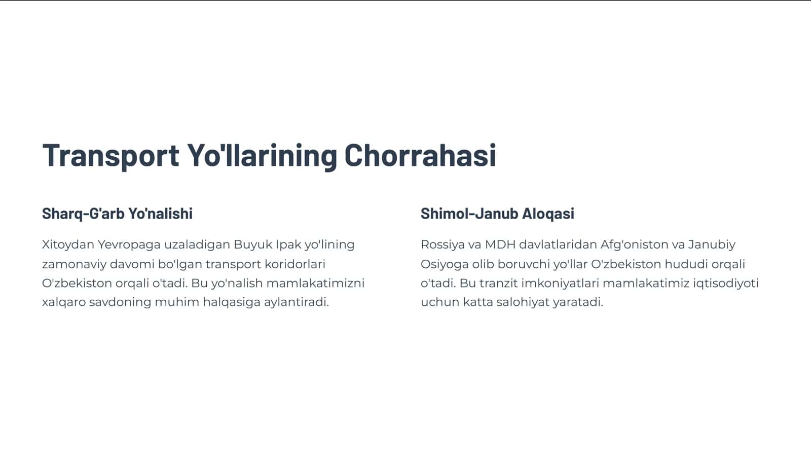 O'zbekistonning Jahon Iqtisodiy Geografiyasidagi O'rni 3