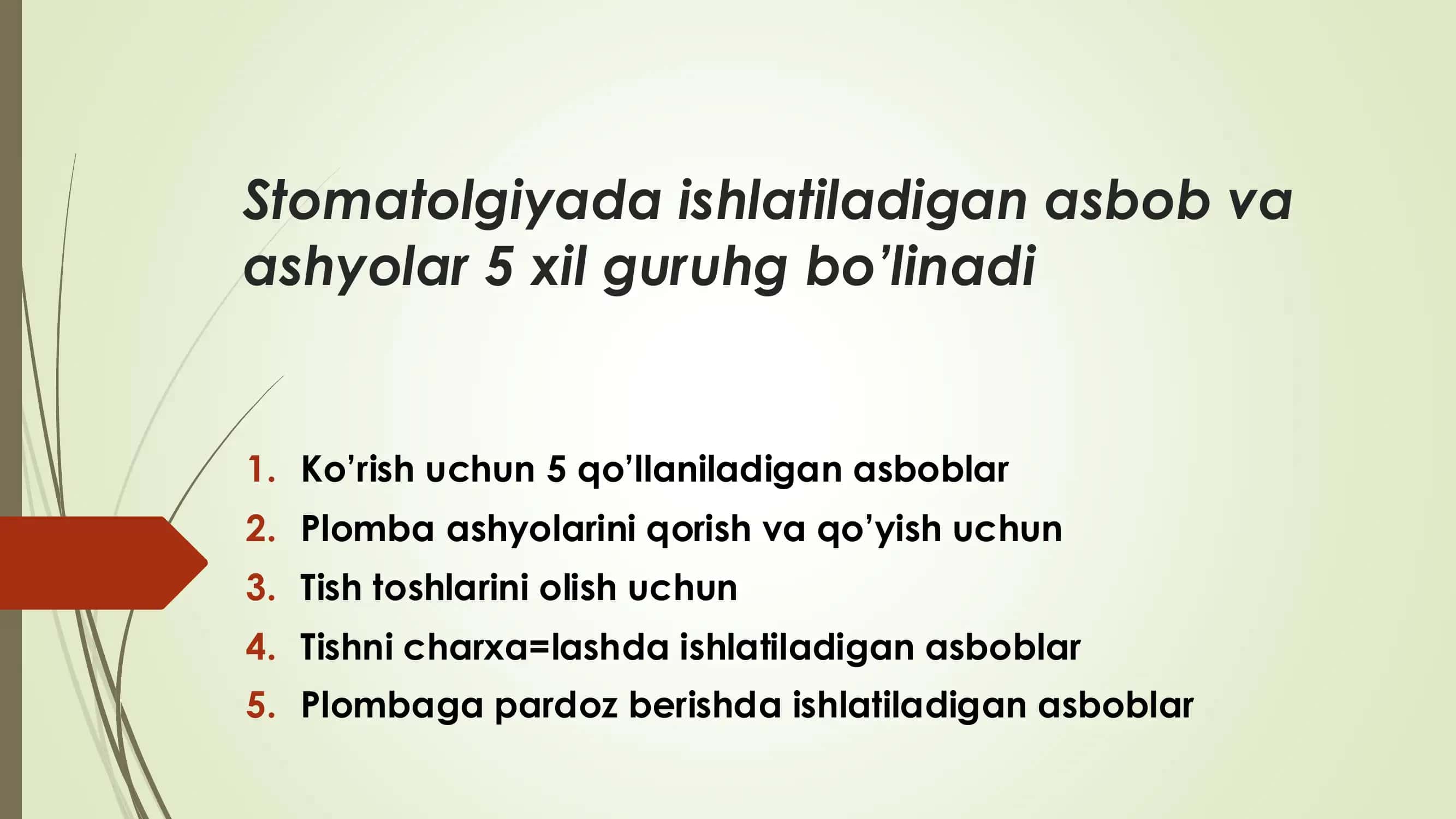 Stomatologik instrumentlar 3
