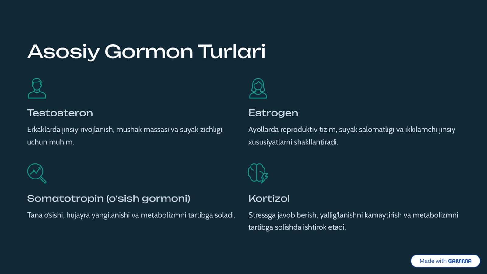 Gormonlar va Ularning Biologik Ahamiyati 3