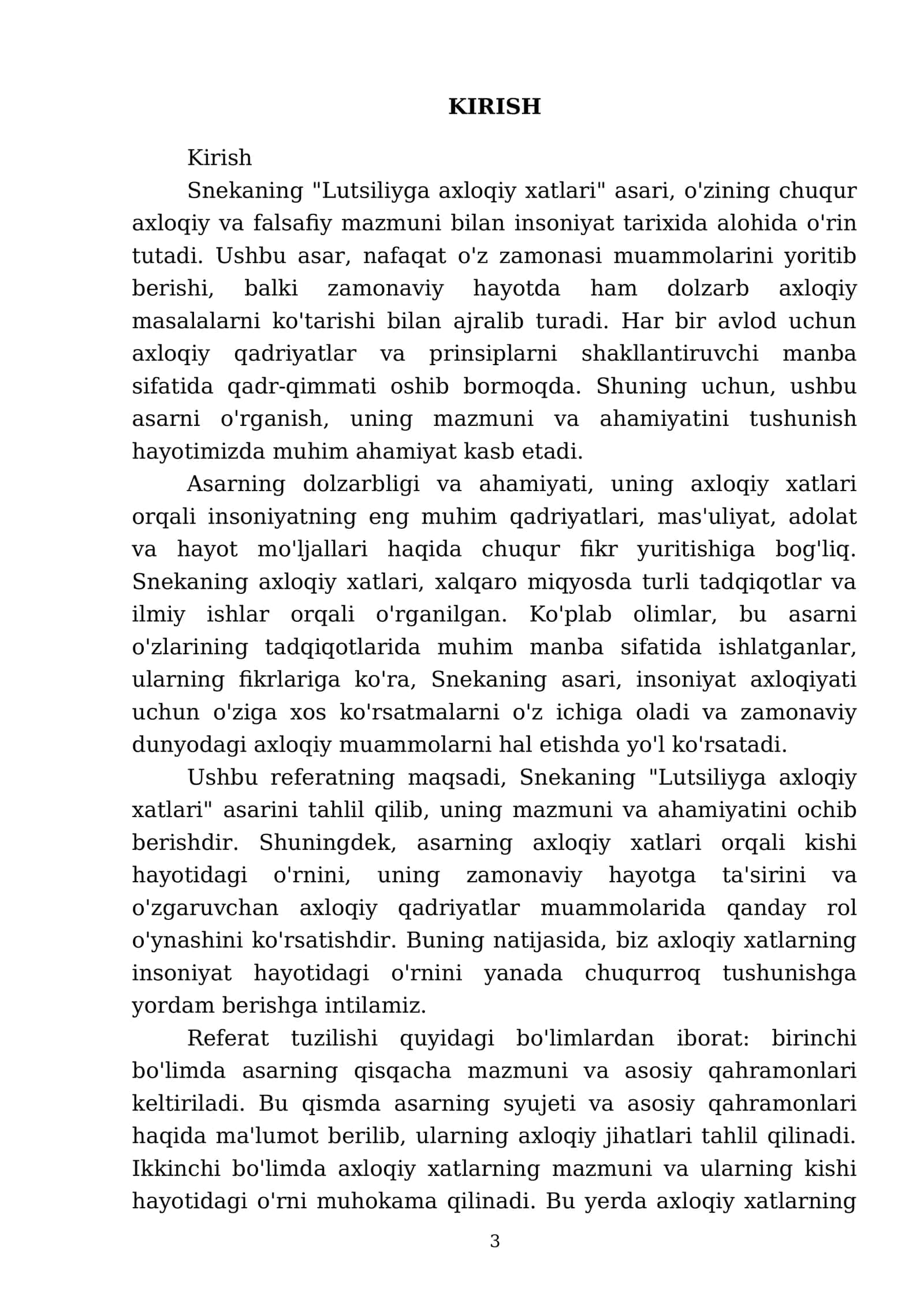 Snekaning Lutsiliyga axloqiy xatlari asari haqida 3